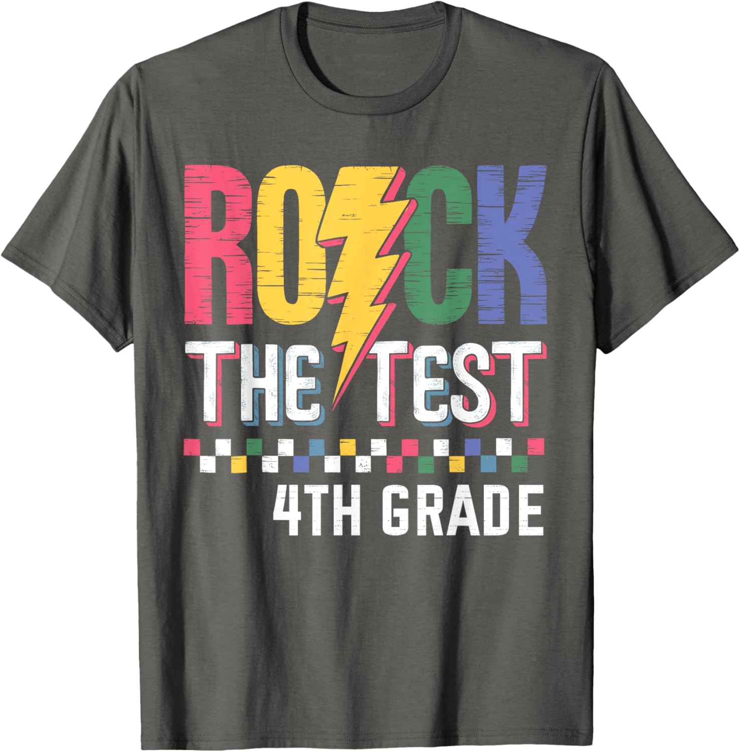 Rock The Test 4th Grade Test Day T-Shirt for Students and Teachers - 6