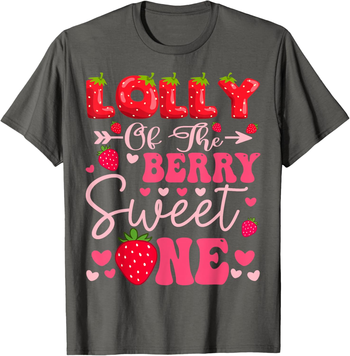 Sweet One Strawberry 1st Birthday Girl T-Shirt for Cute Celebrations - 10