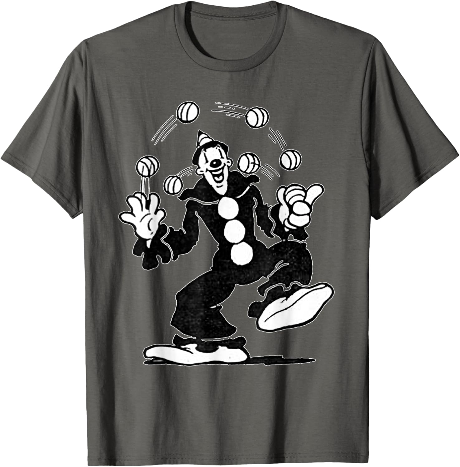 Koko the Clown Vintage Cartoon Juggling T-Shirt for Fun and Style - 23