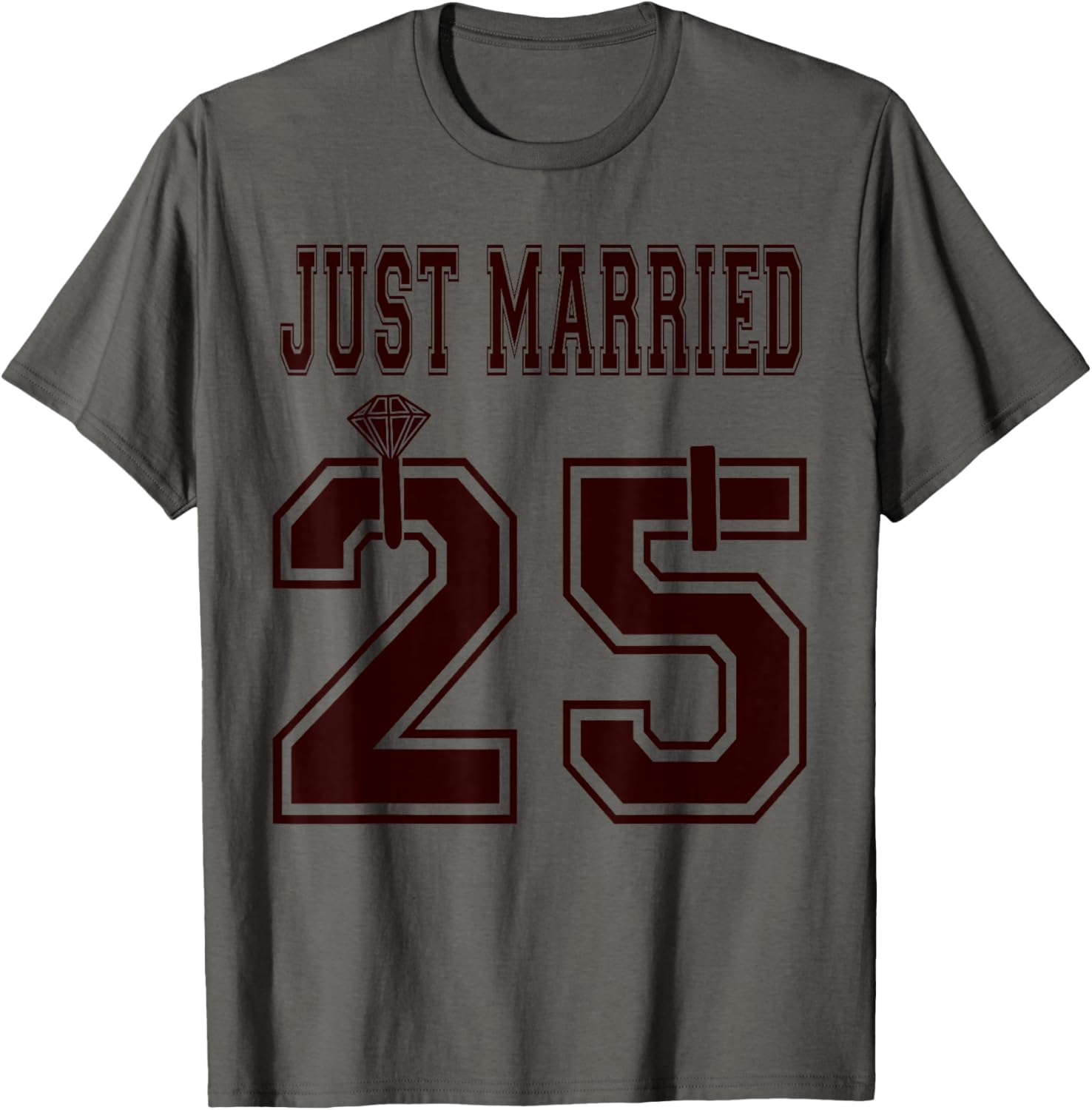 Just Married 2025 Matching Honeymoon T-Shirts for Wife and Husband - 1