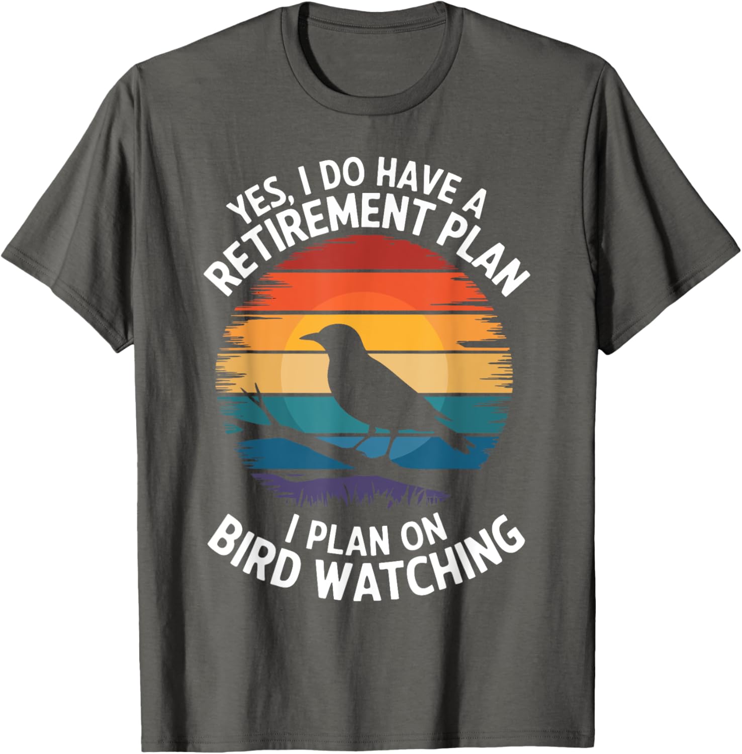 Retro Bird Lover T-Shirt for Bird Watching and Retirement Fun - 16