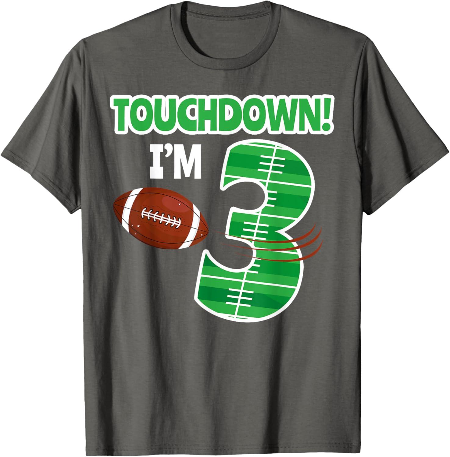 Football 3rd Birthday Party T-Shirt for Kids - Perfect for Game Lovers - 1