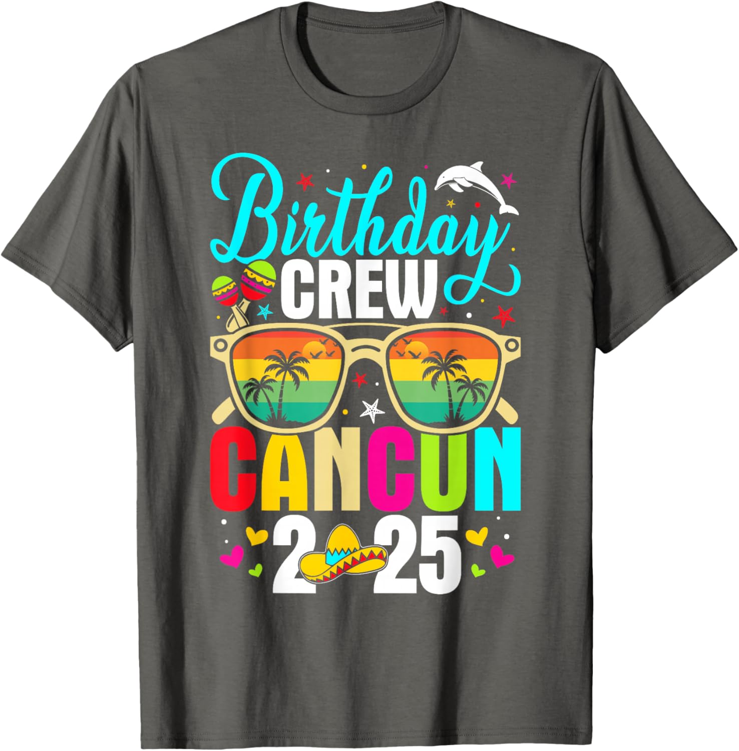 Fun Matching Cancun Birthday Boy Trip T-Shirt for 2025 Celebration - 23