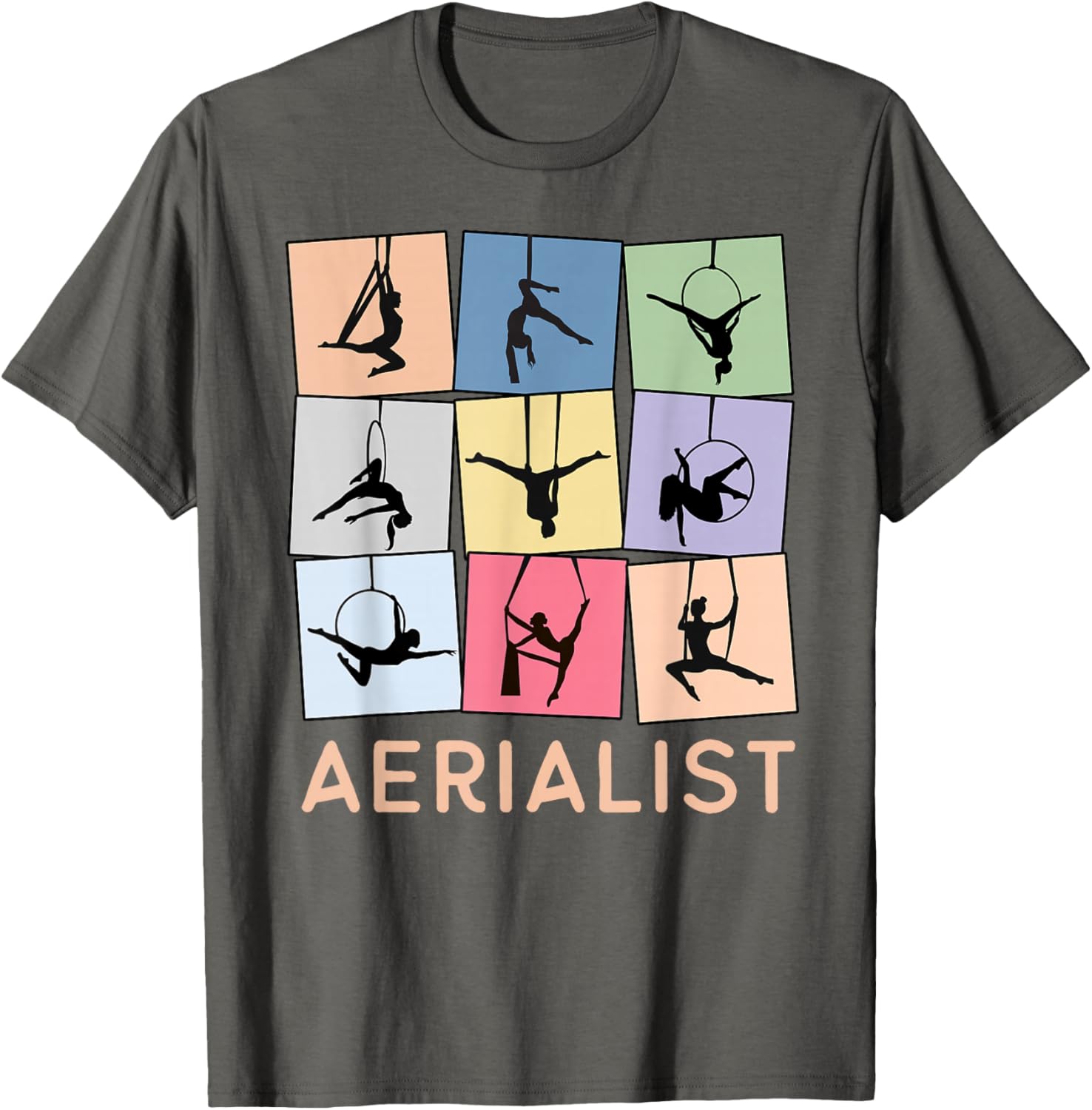 Fun Retro Aerialist T-Shirt for Aerial Hoop Lovers and Gift Ideas - 7