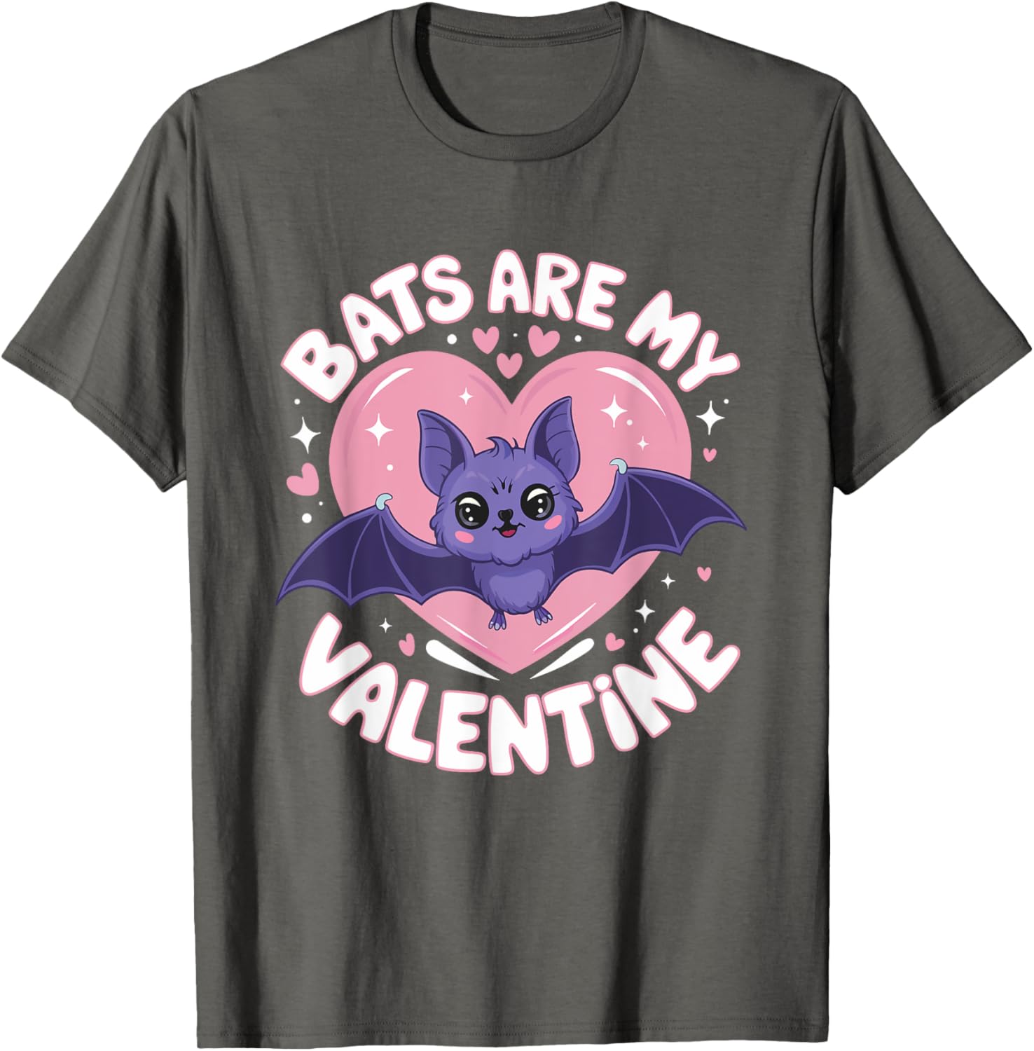 Pastel Goth Bat T-Shirt for Girls - Valentine's Day Cute Spooky Fashion - 3