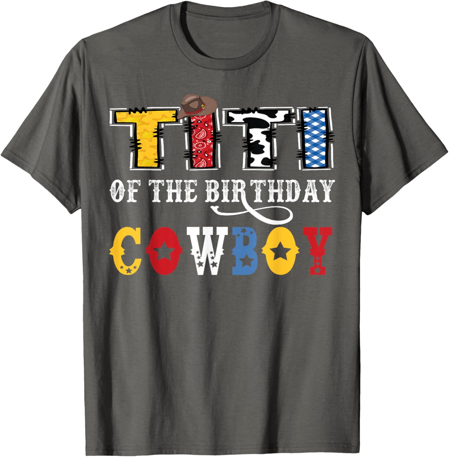Titi Of The Birthday Cowboy Western Rodeo T-Shirt for Fun Celebrations - 9