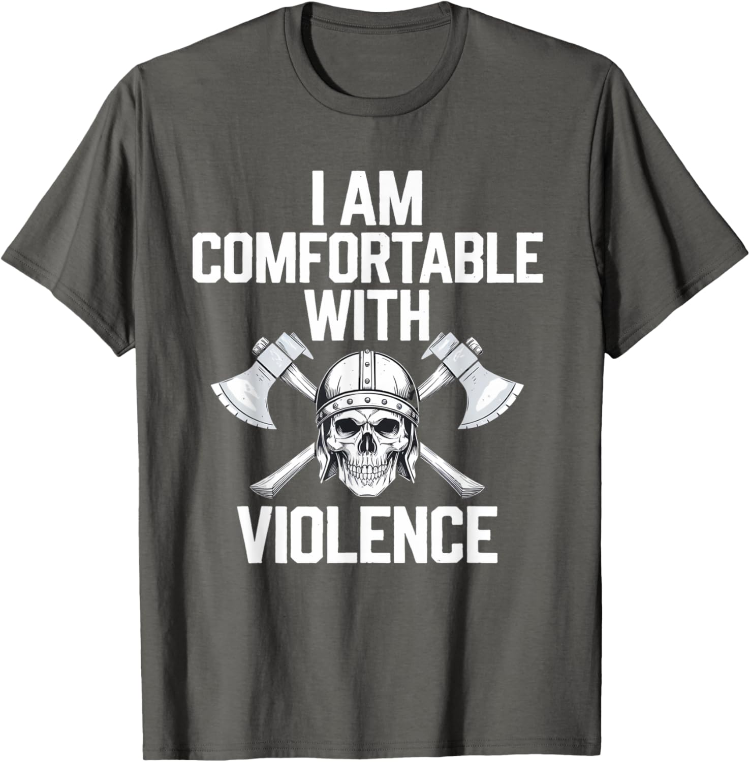 Warrior Spirit Viking Skull T-Shirt for Battle Enthusiasts and Fans - 6