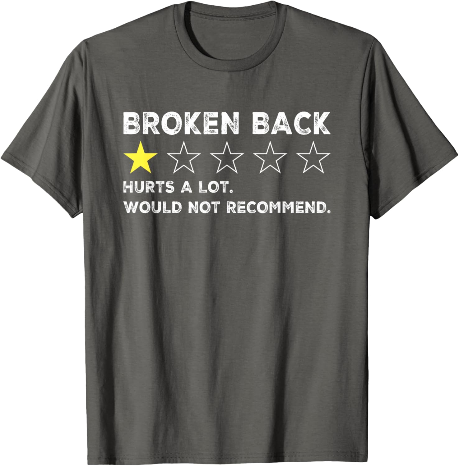 Funny Get Well Soon T-Shirt for Broken Back Spine Injury Recovery - 17