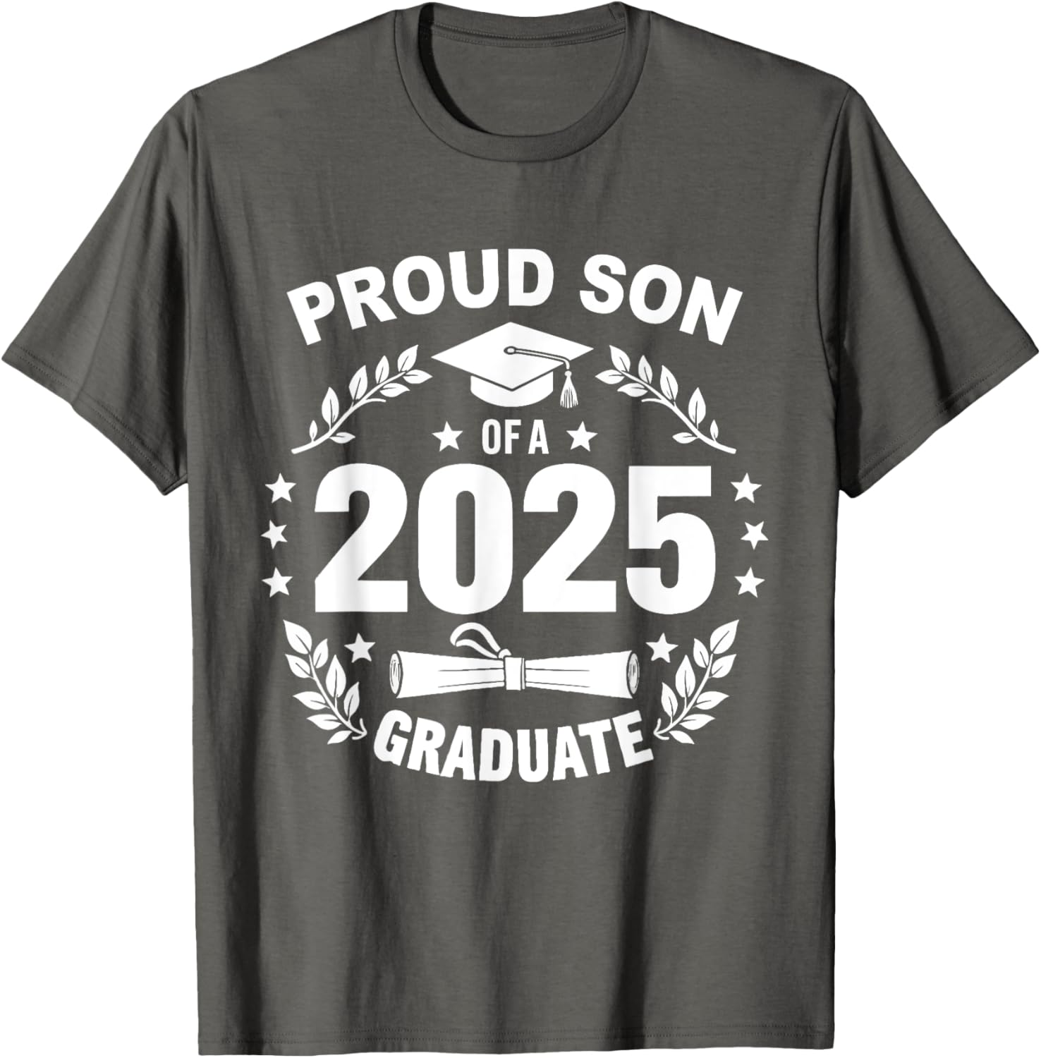 Proud Son of a 2025 Graduate T-Shirt for Class of 2025 Celebration - 14