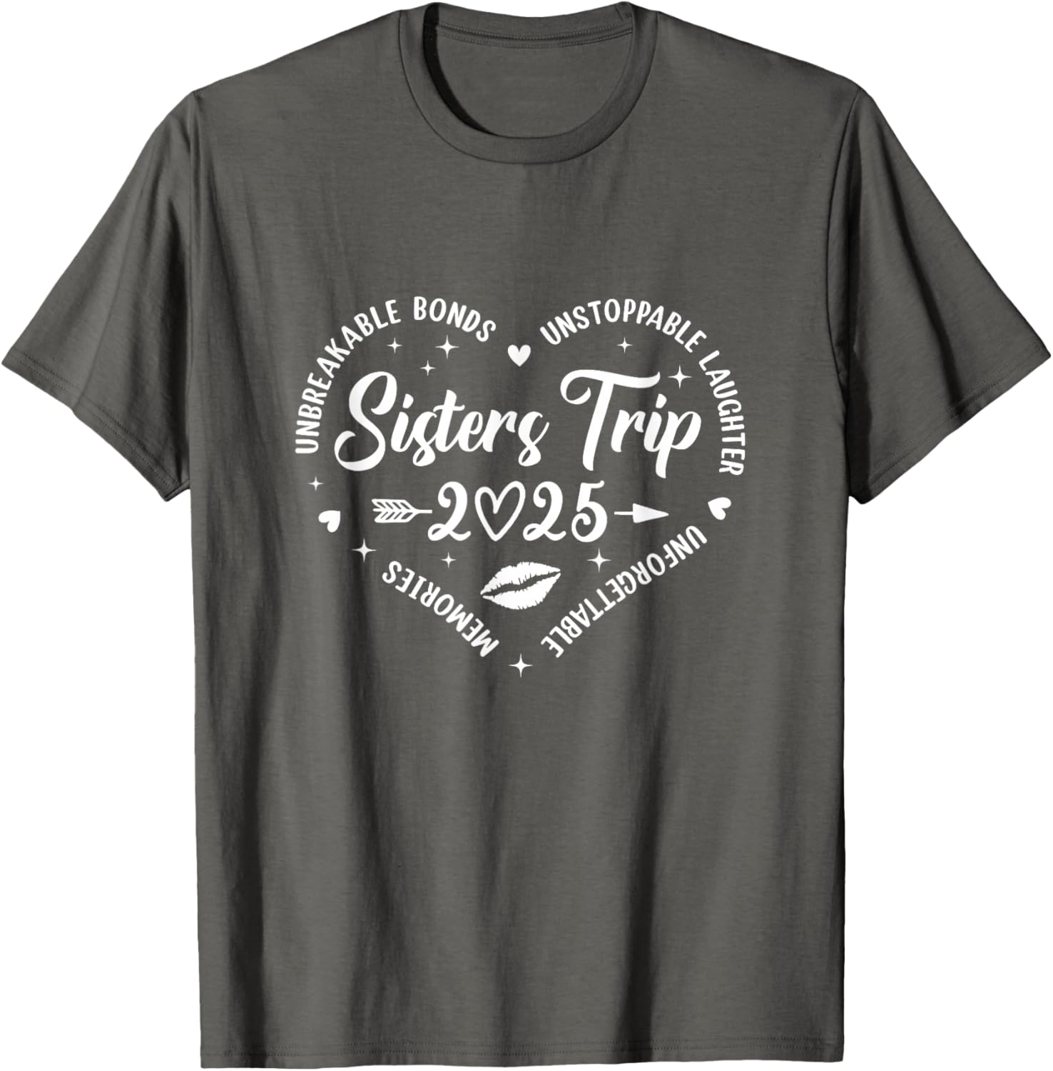 Sisters Trip 2025 Retro T-Shirt for Friends Vacation Memories - 26