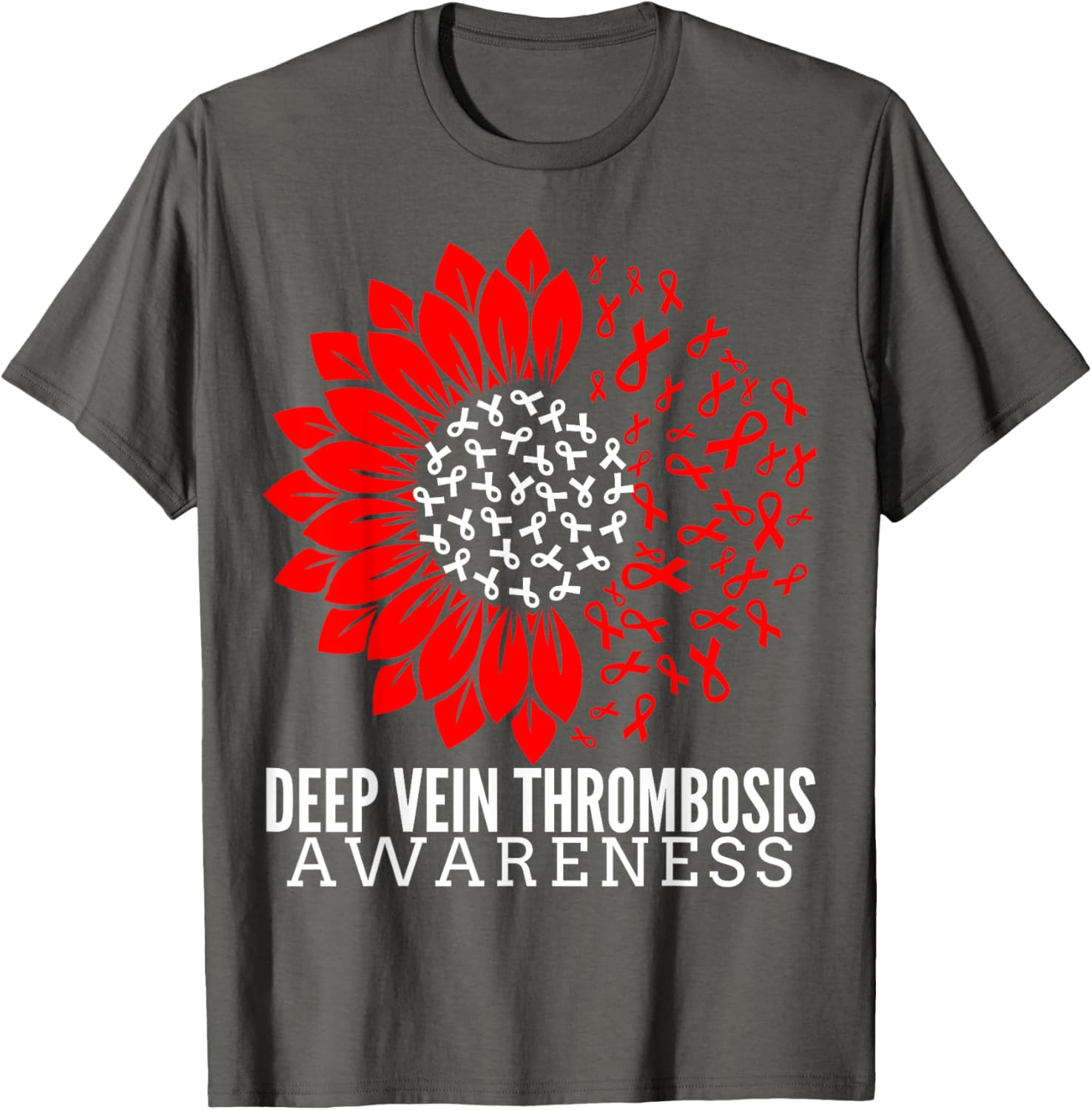 DVT Fighter Sunflower Ribbon T-Shirt for Deep Vein Thrombosis Awareness - 5