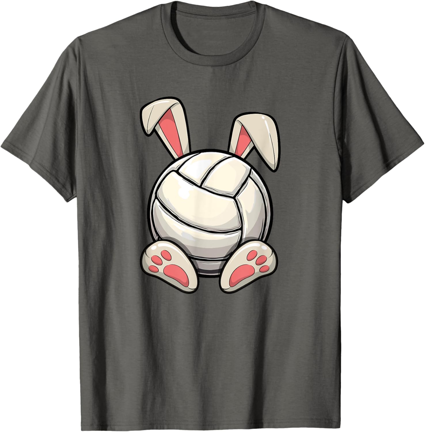 Easter Volleyball Bunny Ears T-Shirt for Kids' Egg Hunt Fun - 7
