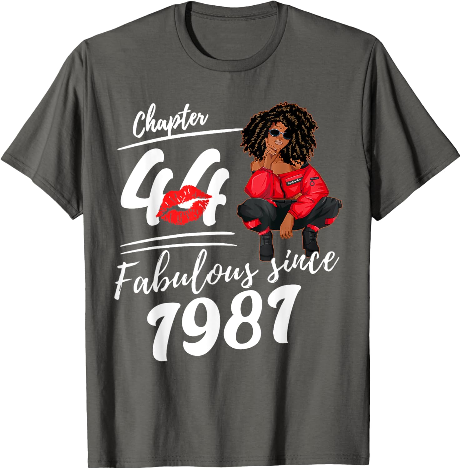 Fabulous Since 1981 Birthday Queen T-Shirt for Women - 44th Birthday Gift - 9