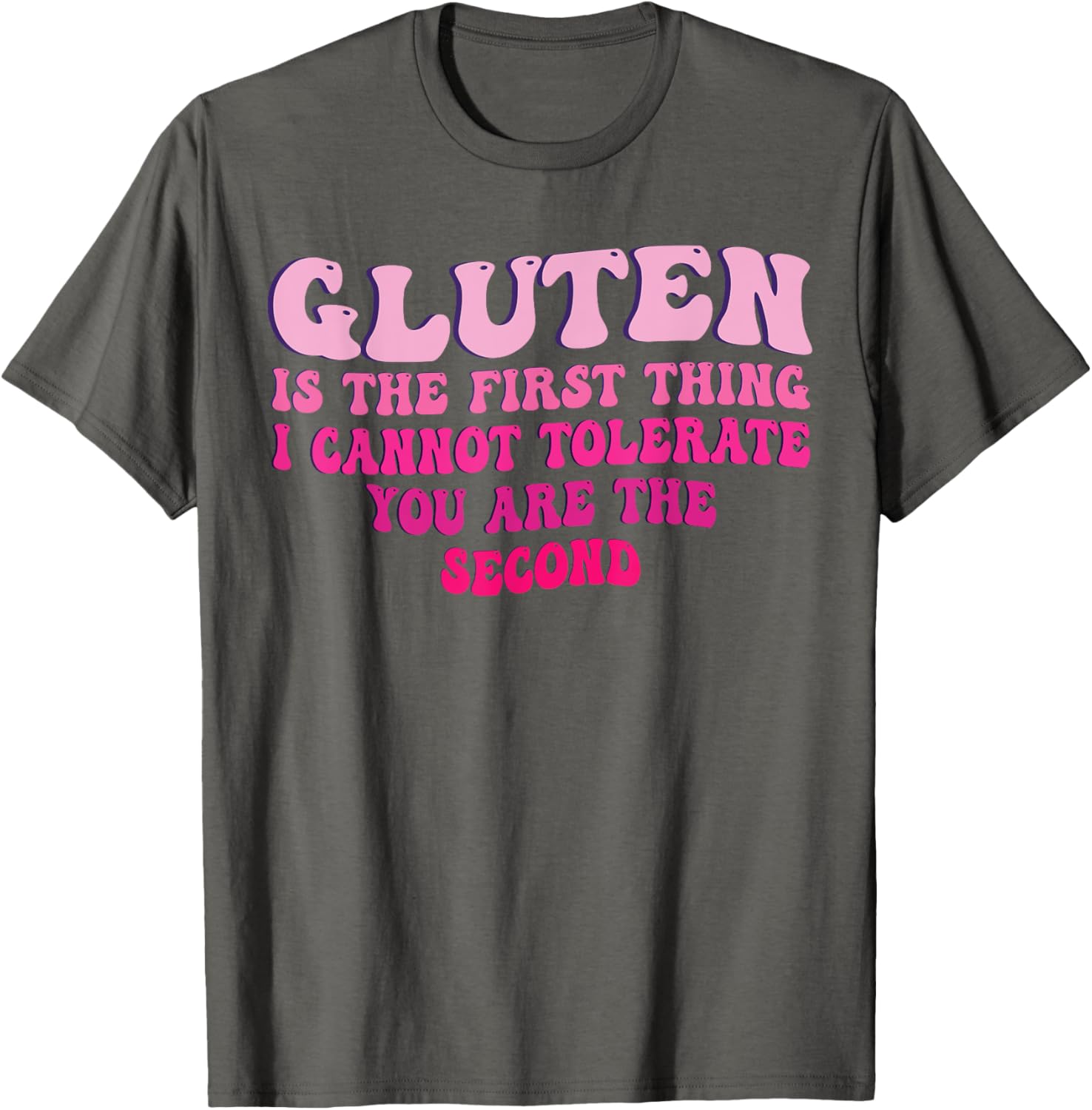 Funny Gluten Intolerance T-Shirt for Sarcastic Food Lovers - 6