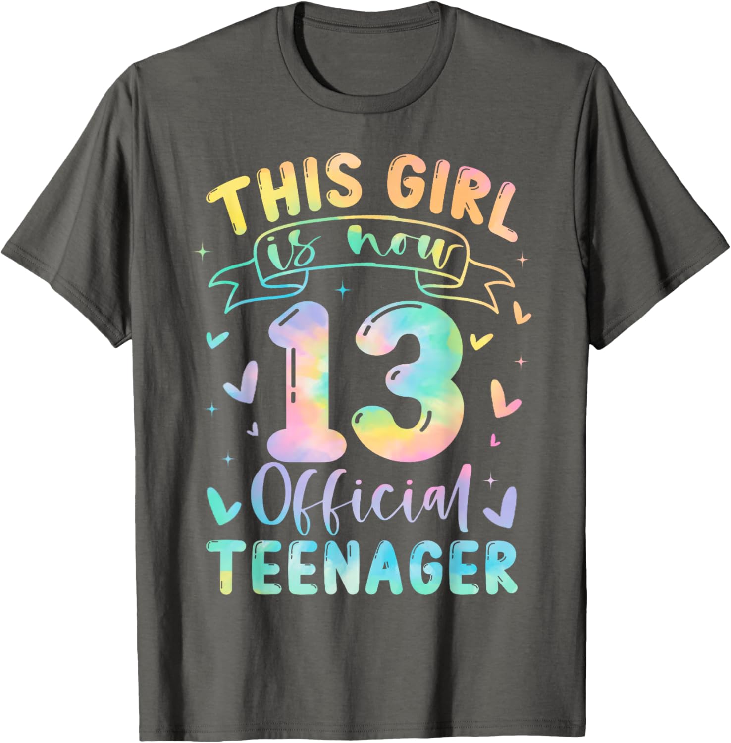 Cute 13th Birthday T-Shirt for Girls Official Teenager Celebration Gift - 4