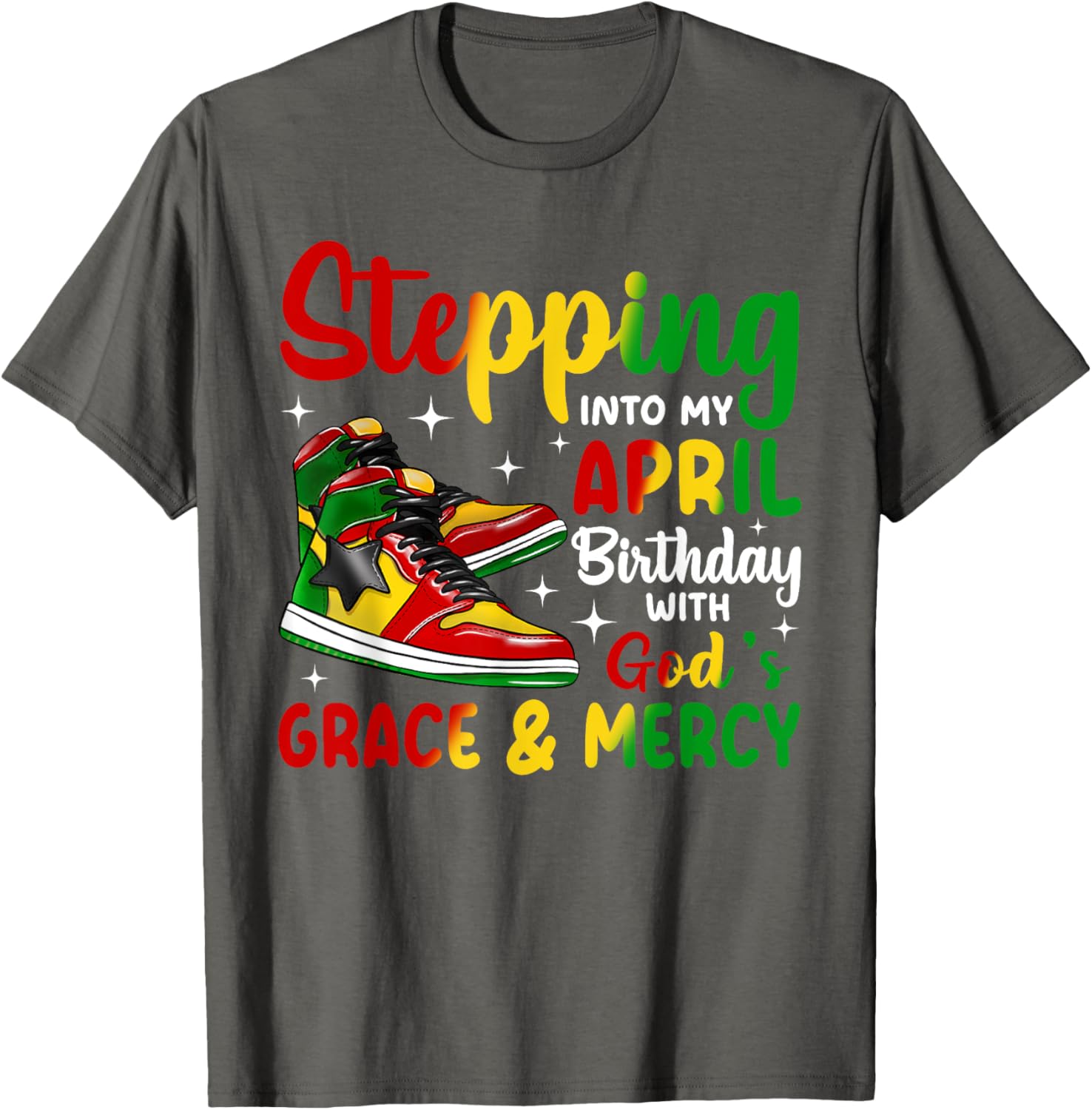April Birthday T-Shirt for African American Women and Men - Stylish Gift - 1