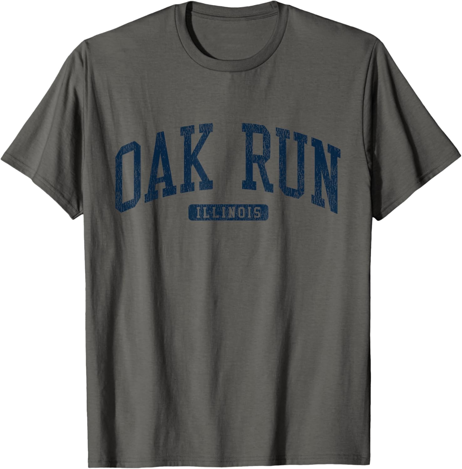 Oak Run Illinois College University Blue T-Shirt for Students and Fans - 1