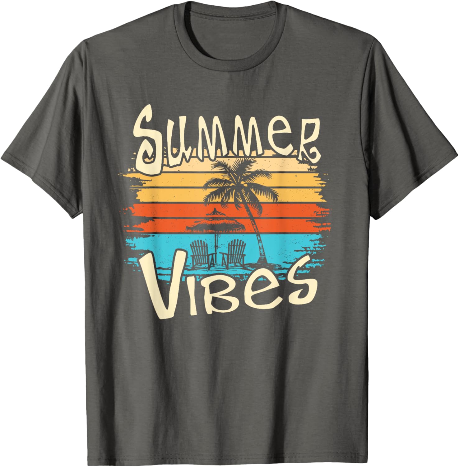 Summer Vibes Retro Palm Tree T-Shirt Perfect for Fun Sunshine Days - 11