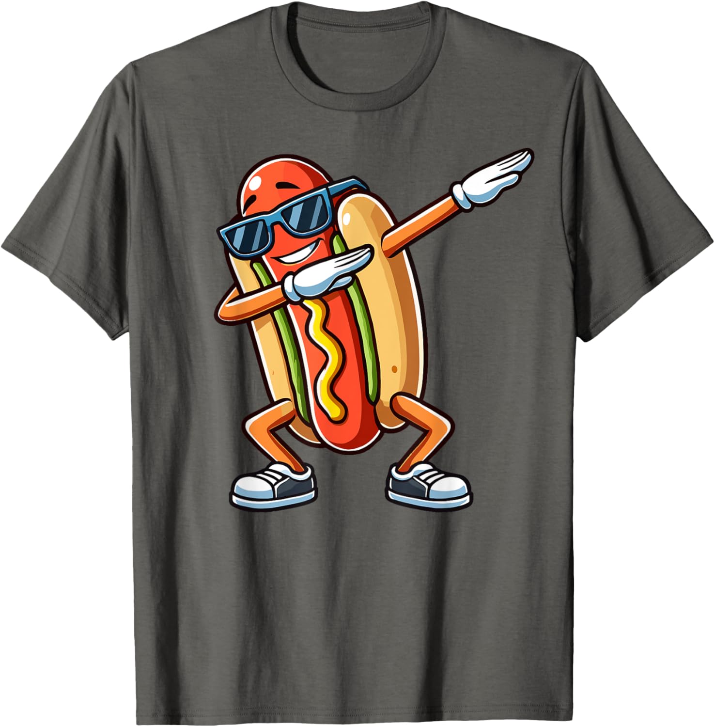 Funny Dabbing Hotdog Sunglasses Kids T-Shirt for Dog and Hotdog Lovers - 10