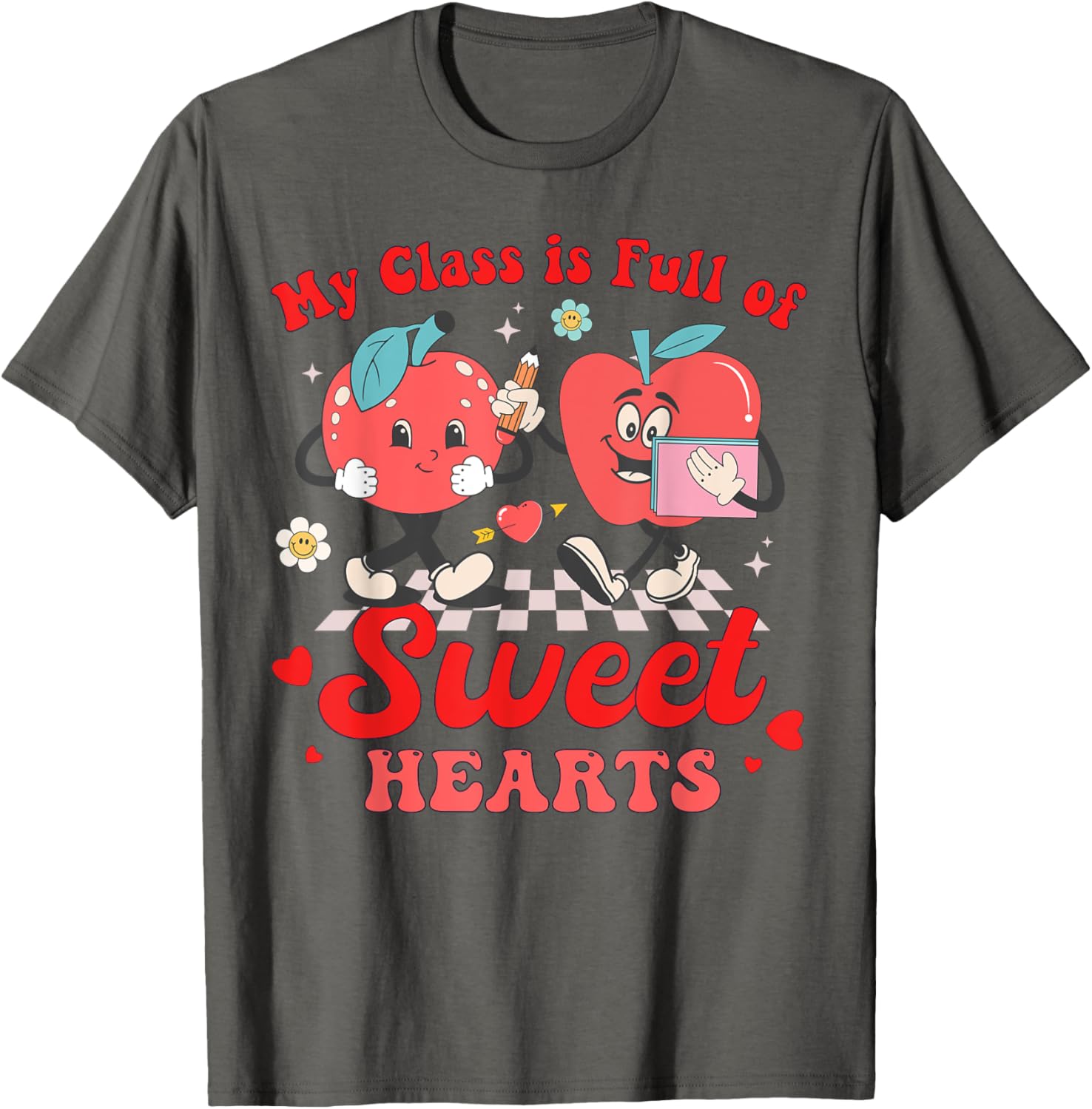 Cute Teacher Valentines Day T-Shirt My Class Is Full of Sweethearts - 14