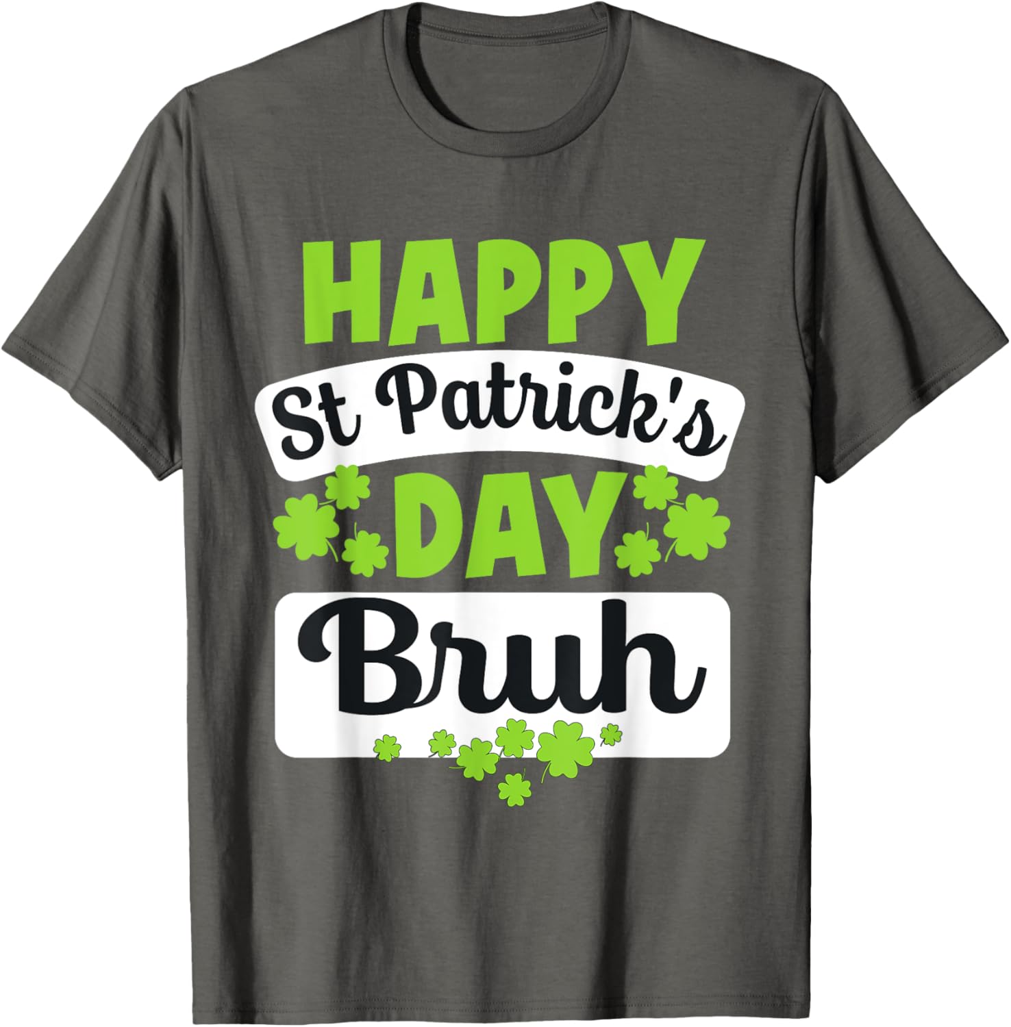Funny Bruh St Patricks Day Shamrock Meme T-Shirt for Bro Style - 4