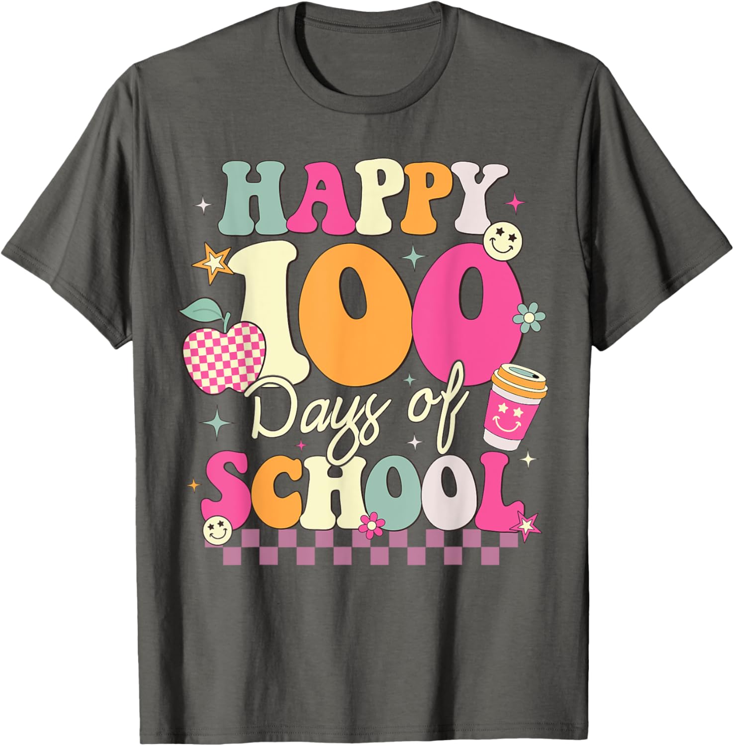 Happy 100th Day of School T-Shirt for Girls Fun Celebration Outfit - 29