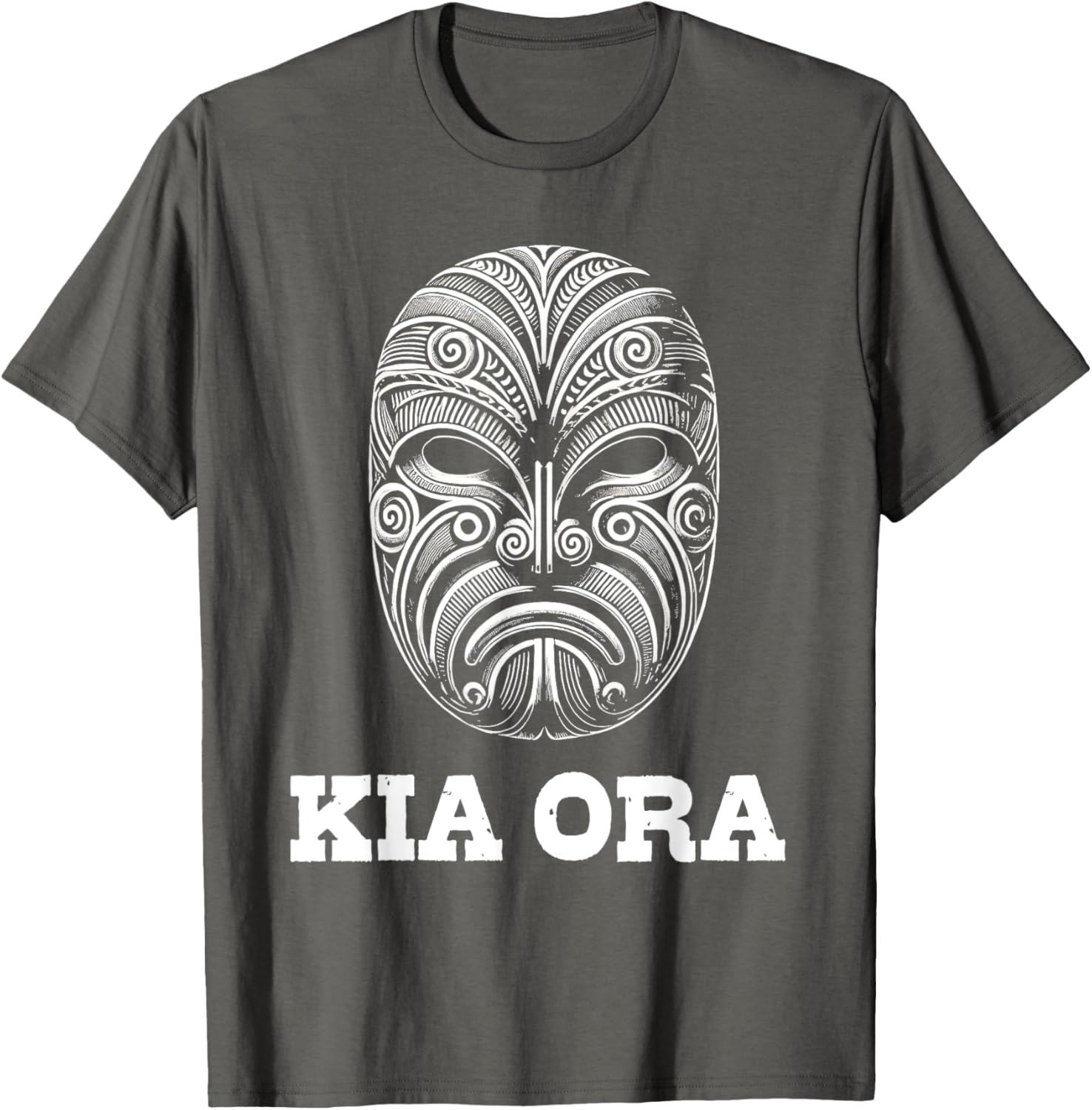 Kia Ora Maori Mask Kiwi Land Aotearoa NZ T-Shirt for Proud Kiwis - 14