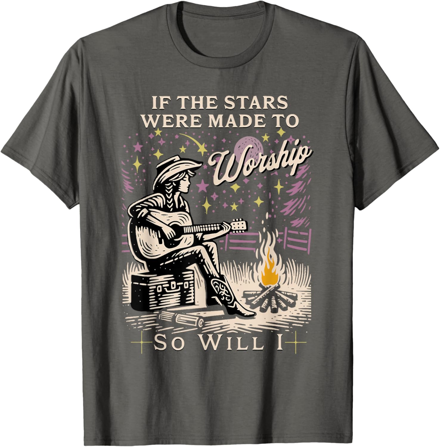 If The Stars Were Made To Worship So Will I T-Shirt for Believers - 6