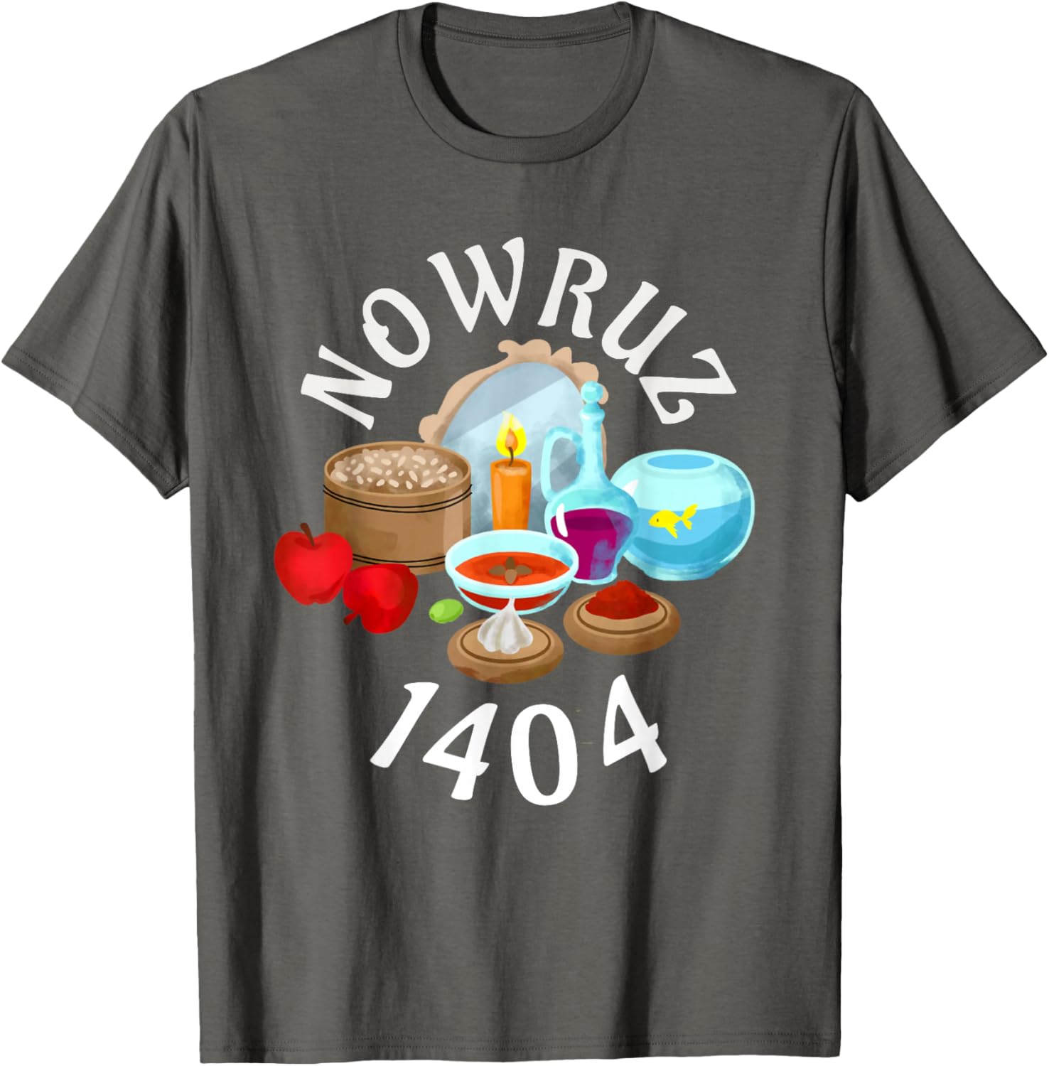 Myoan Unisex Persian Nowruz 1404 T-Shirt Celebrating Haft Sin Culture - 18