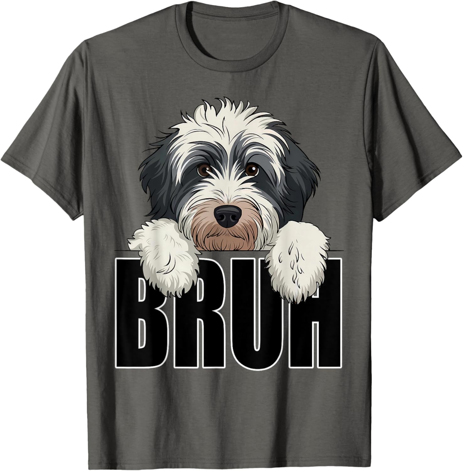 Funny Bruh Bernedoodle T-Shirt for Dog Lovers - Perfect for Boys and Kids - 24
