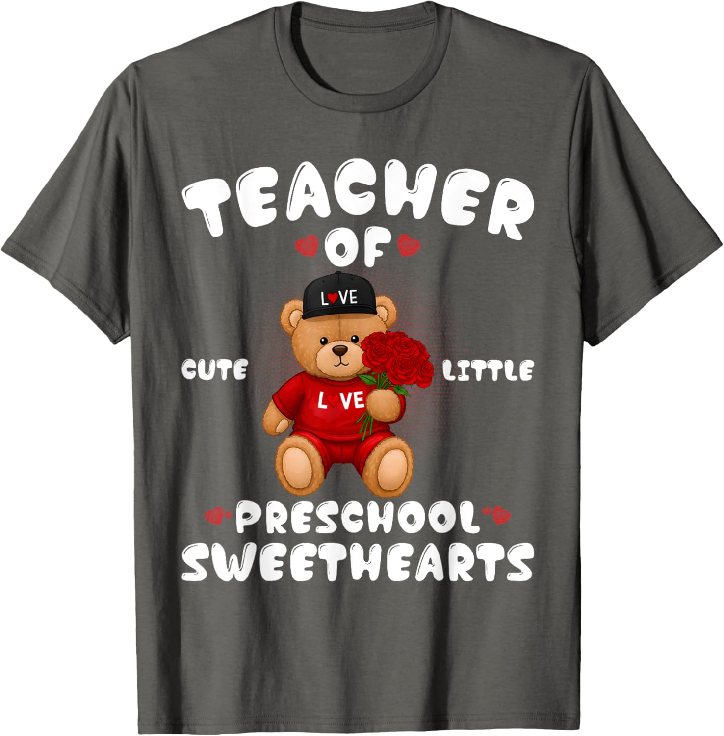 Cute Valentine's Day T-Shirt for Preschool Teachers in Love - 15