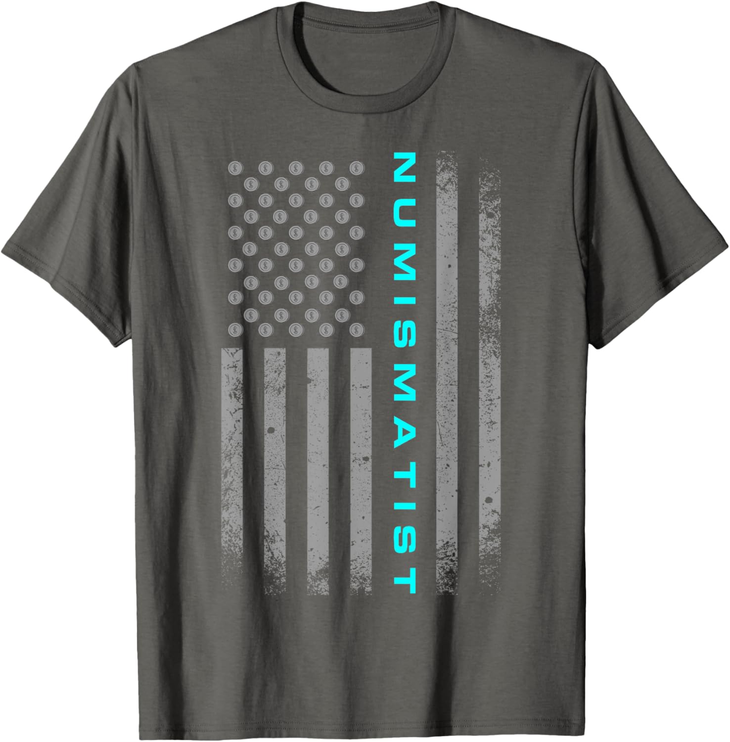 Funny American Flag Numismatist Coin Collector T-Shirt for Enthusiasts - 4