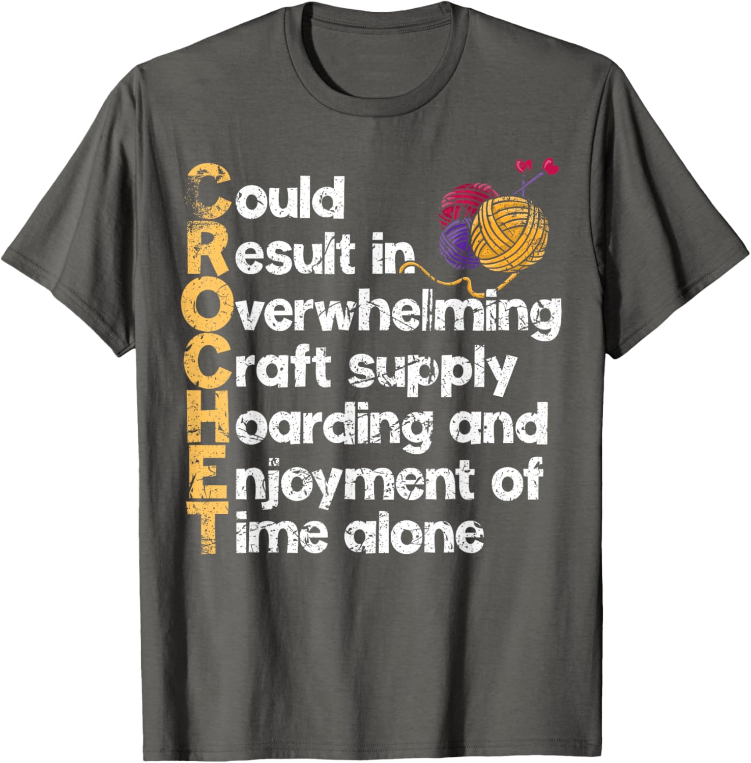 Crochet Crafts T-Shirt for Yarn Lovers - Fun Patterns and Hobbies - 4
