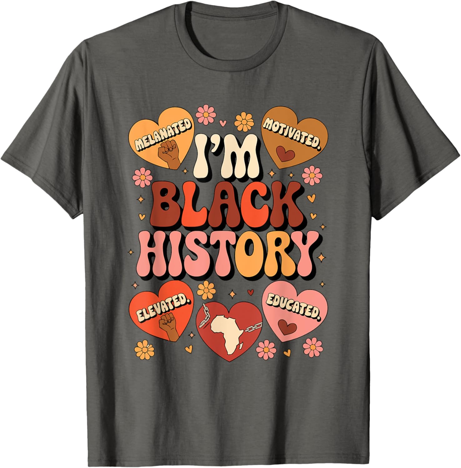 Black History Pride Afro Motivation T-Shirt for Empowered Style - 9