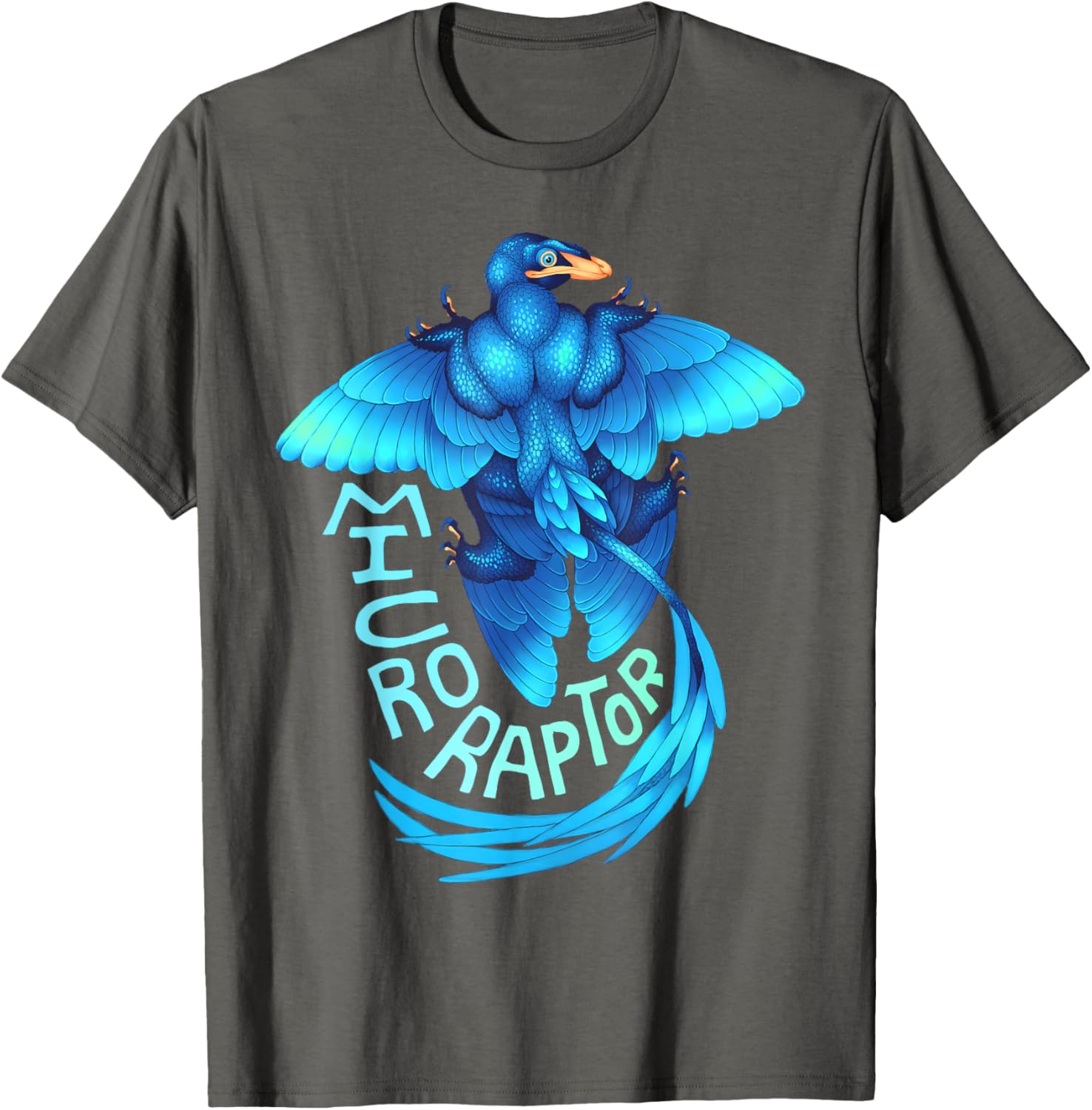 Microraptor Dinosaur Paleoart T-Shirt for Dinosaur Lovers and Fans - 1