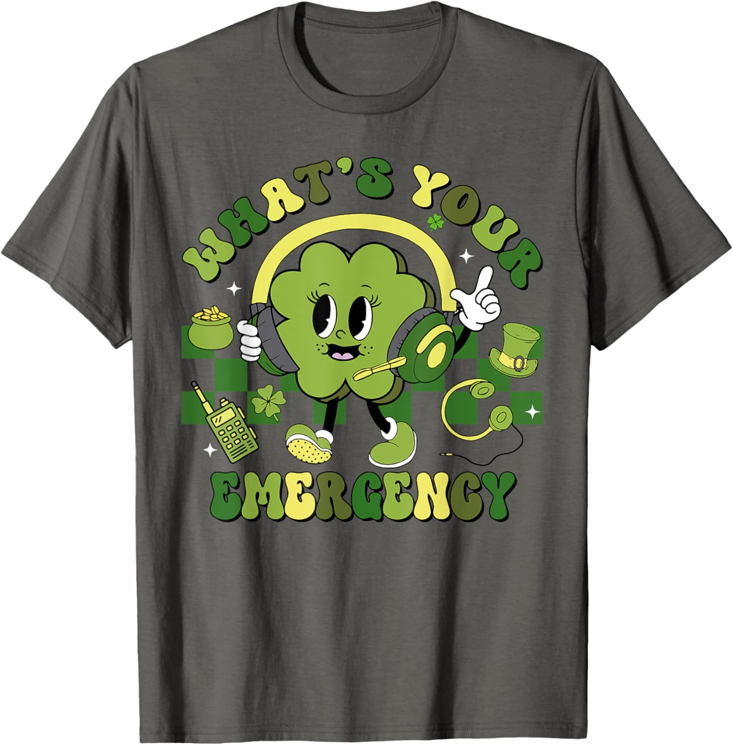 Shamrock Emergency Dispatcher St Patrick's Day T-Shirt for Fun Celebrations - 20