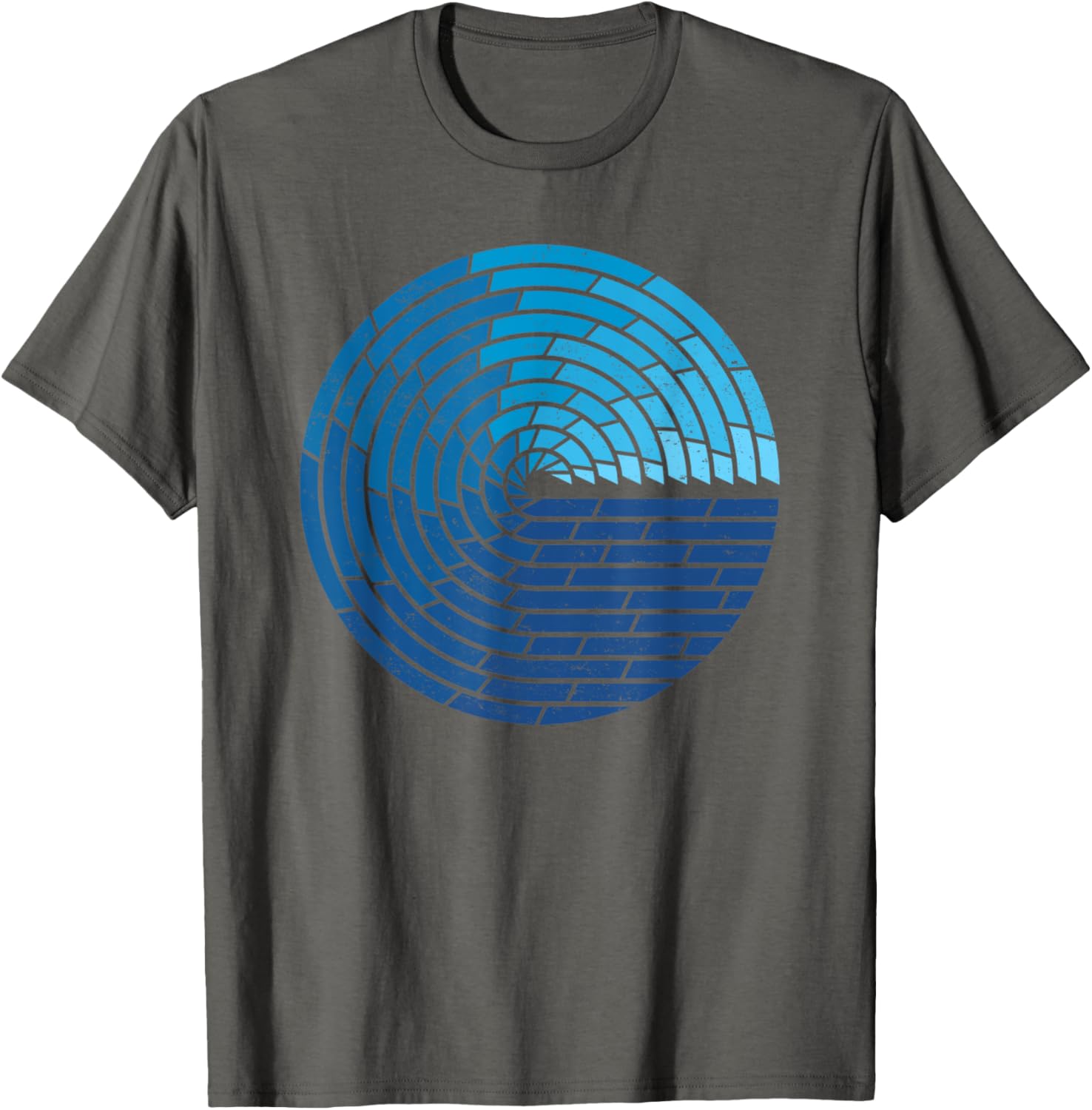 Vintage Ocean Circle Design T-Shirt for Trendy Beach Lovers - 8