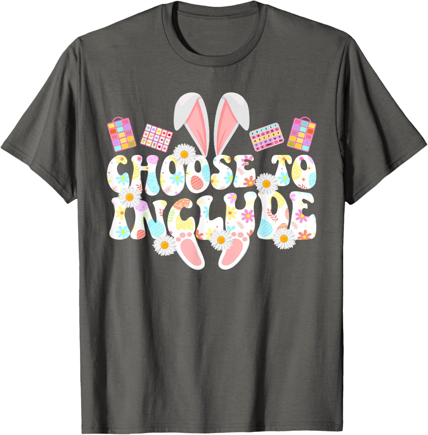 Groovy Easter Bunny Special Education Teacher T-Shirt for SPED Lovers - 2