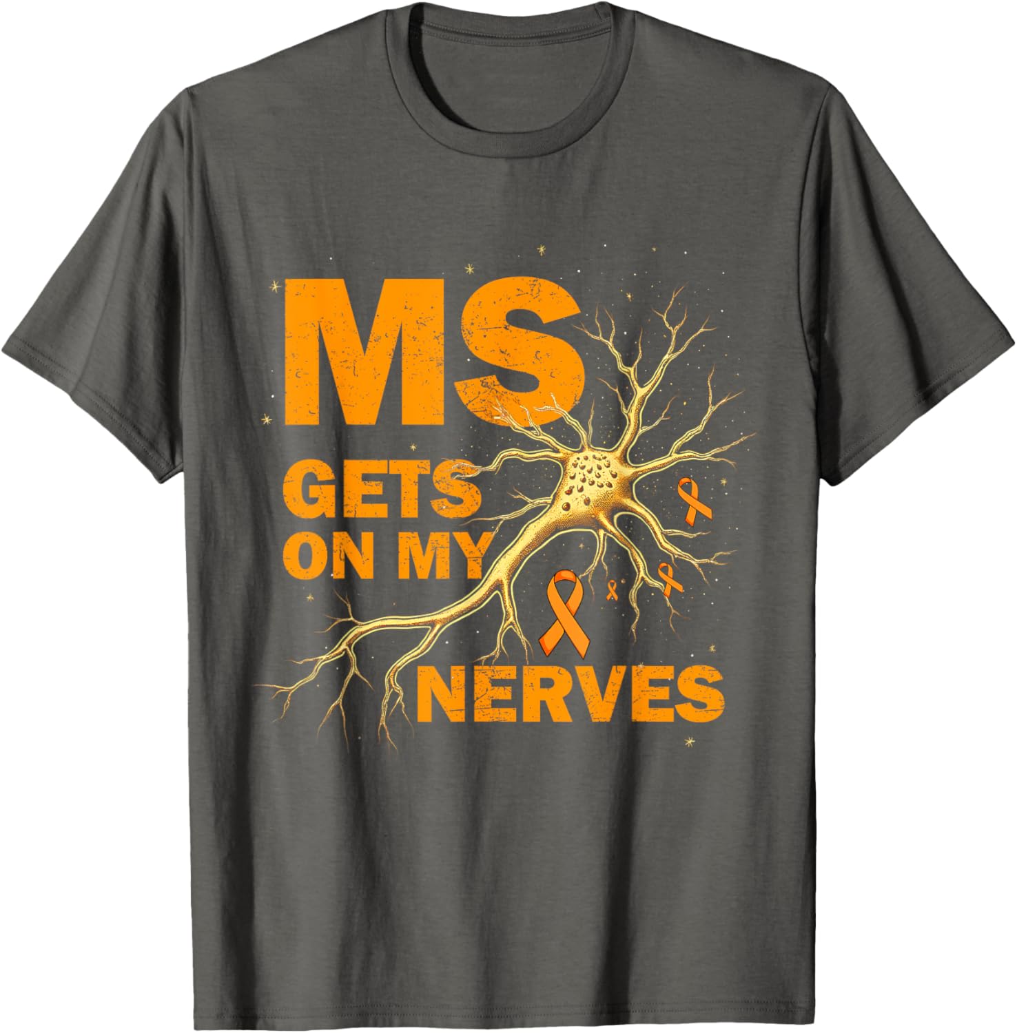MS Awareness T-Shirt for Multiple Sclerosis Support - Cute & Comfy Design - 4