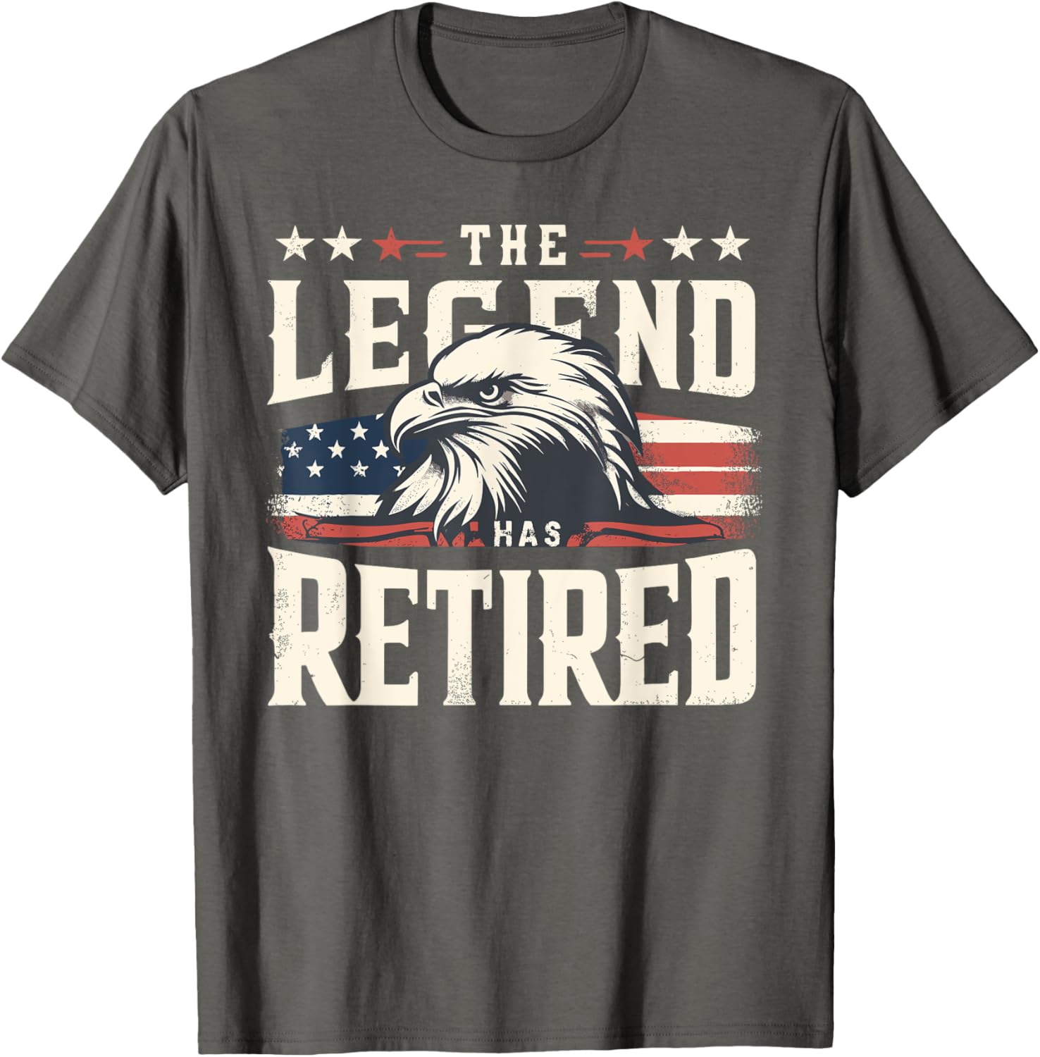 Retirement Eagle American Flag T-Shirt for Proud Veterans and Patriots - 6