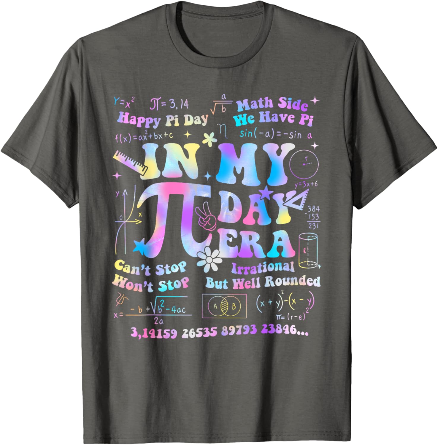 In My Pi Day Era Tie Dye T-Shirt for Math and Science Lovers - 6