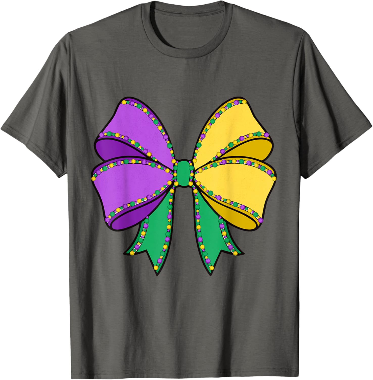 Coquette Bow Mardi Gras T-Shirt for New Orleans Carnival Festivities - 4