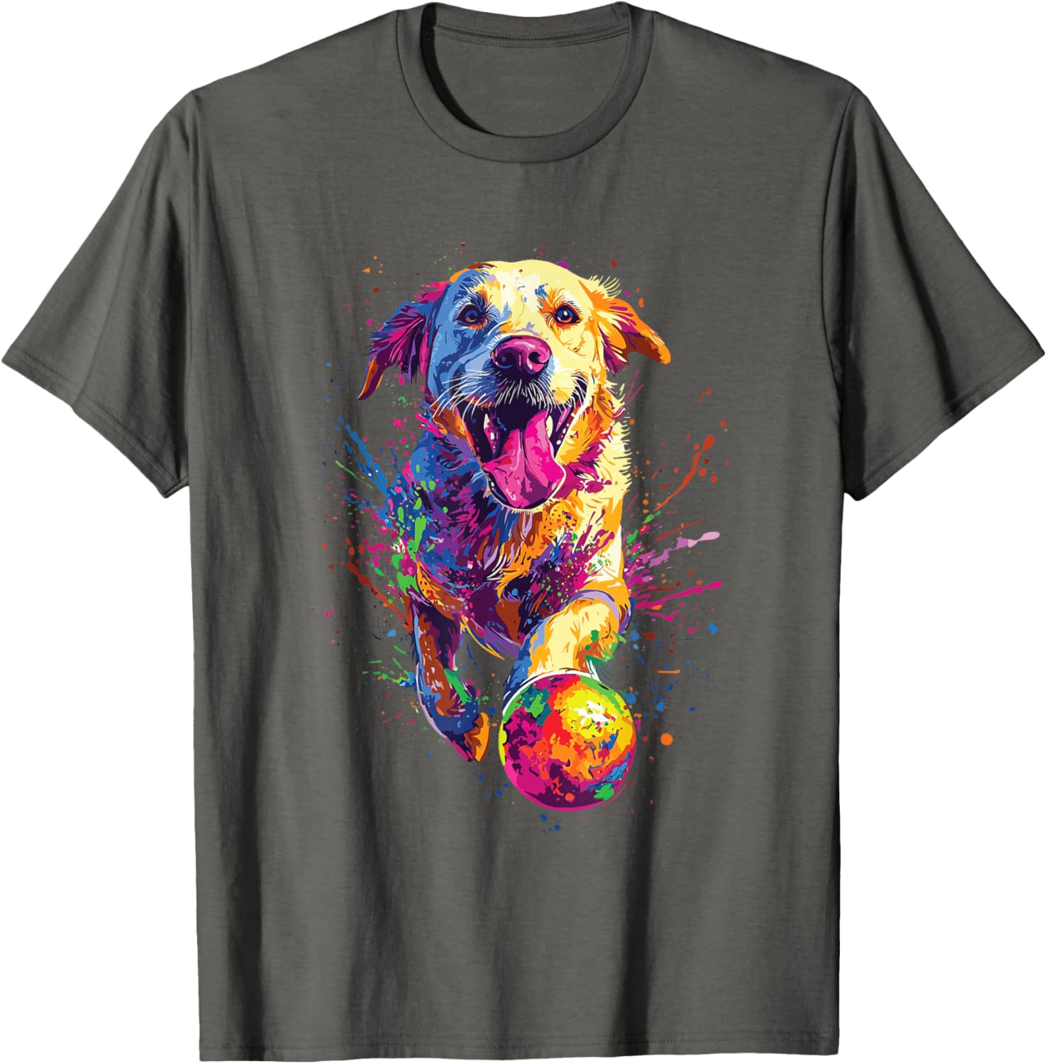 Colorful Labrador Retriever T-Shirt Perfect for Dog Lovers and Fans - 8