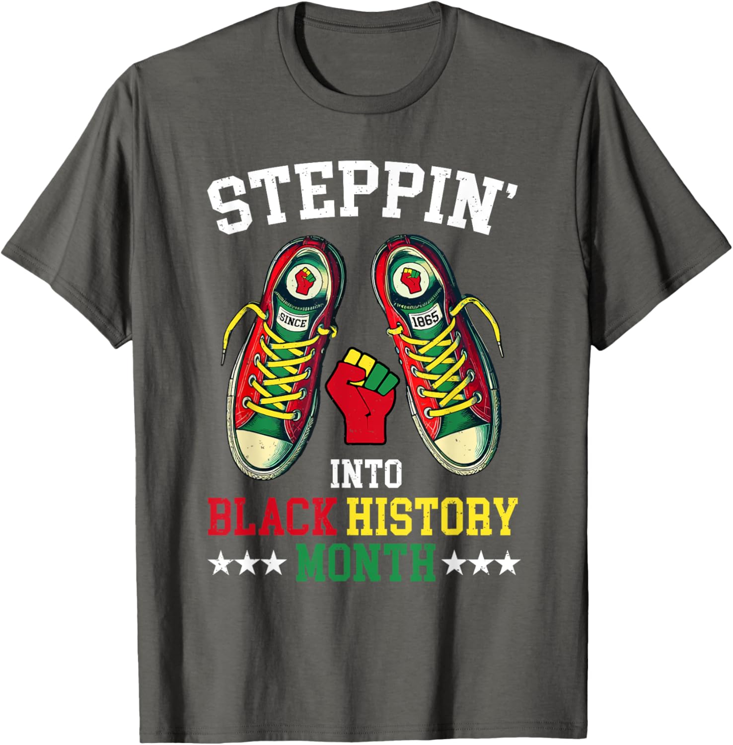 Empower Your Style with Steppin Into Black History Month T-Shirt - 2