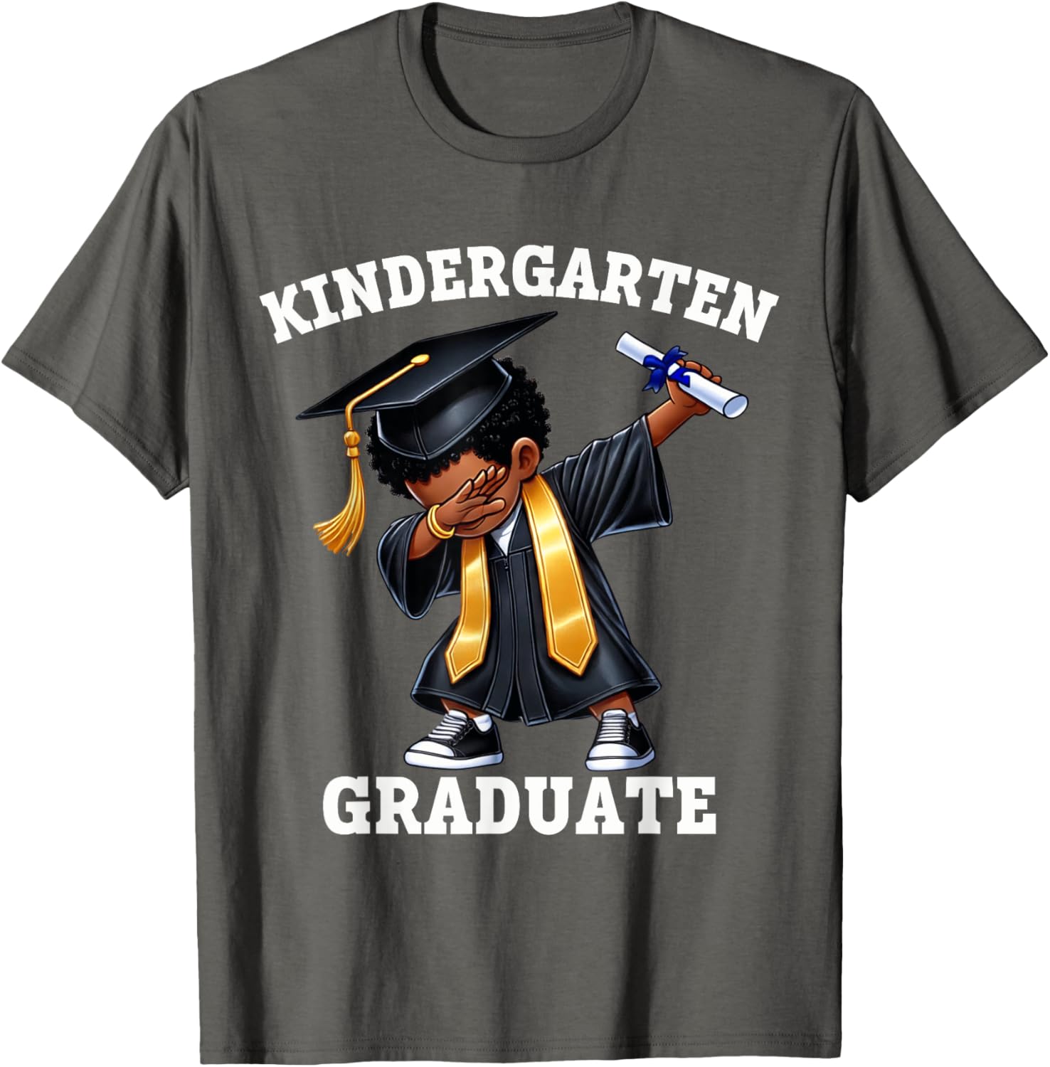 Dabbing Graduation Boys T-Shirt Class of 2025 Fun Kindergarten Wear - 3