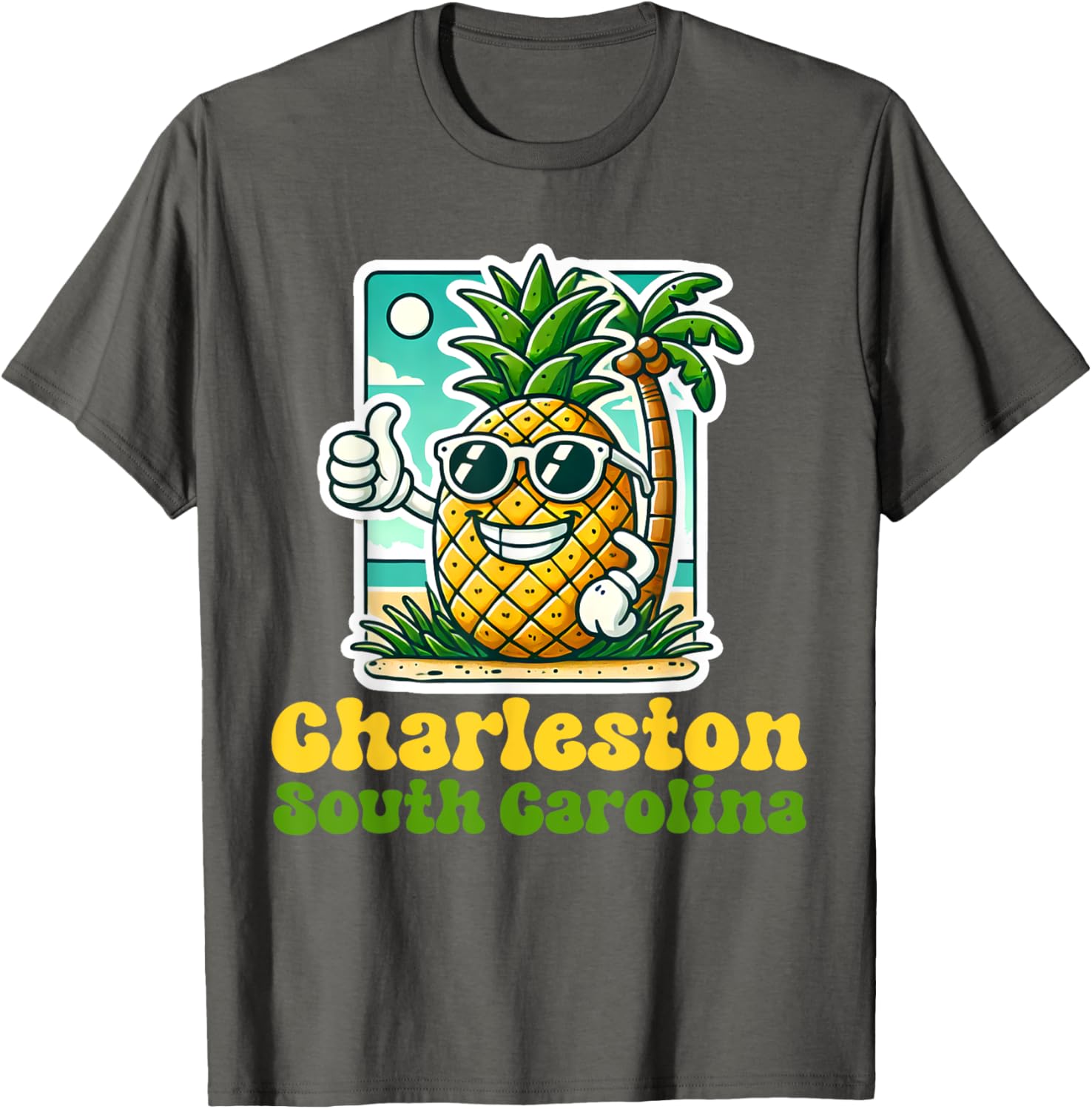 Cute Pineapple Thumbs Up T-Shirt - Charleston South Carolina Style - 12
