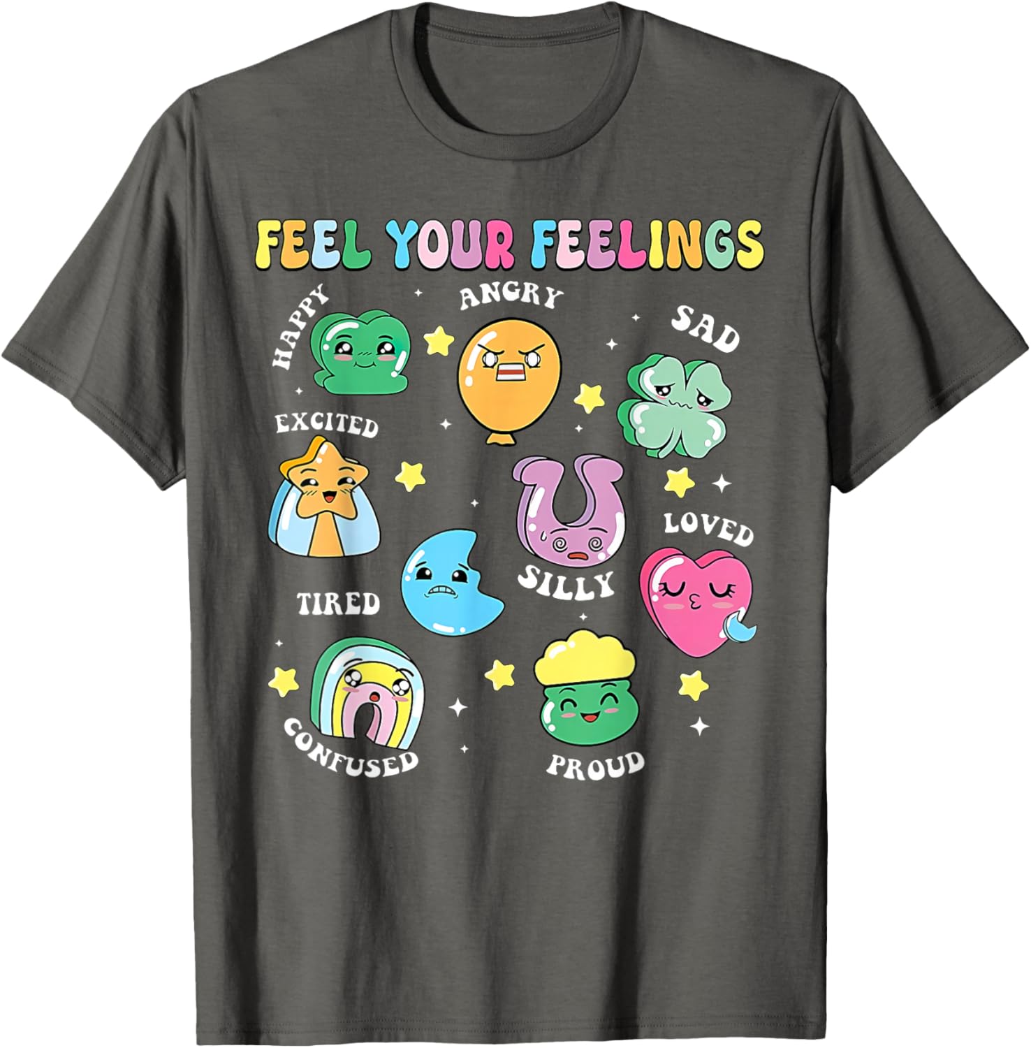 St Patricks Day Feels Your Feelings Teacher T-Shirt for School Counselors - 3