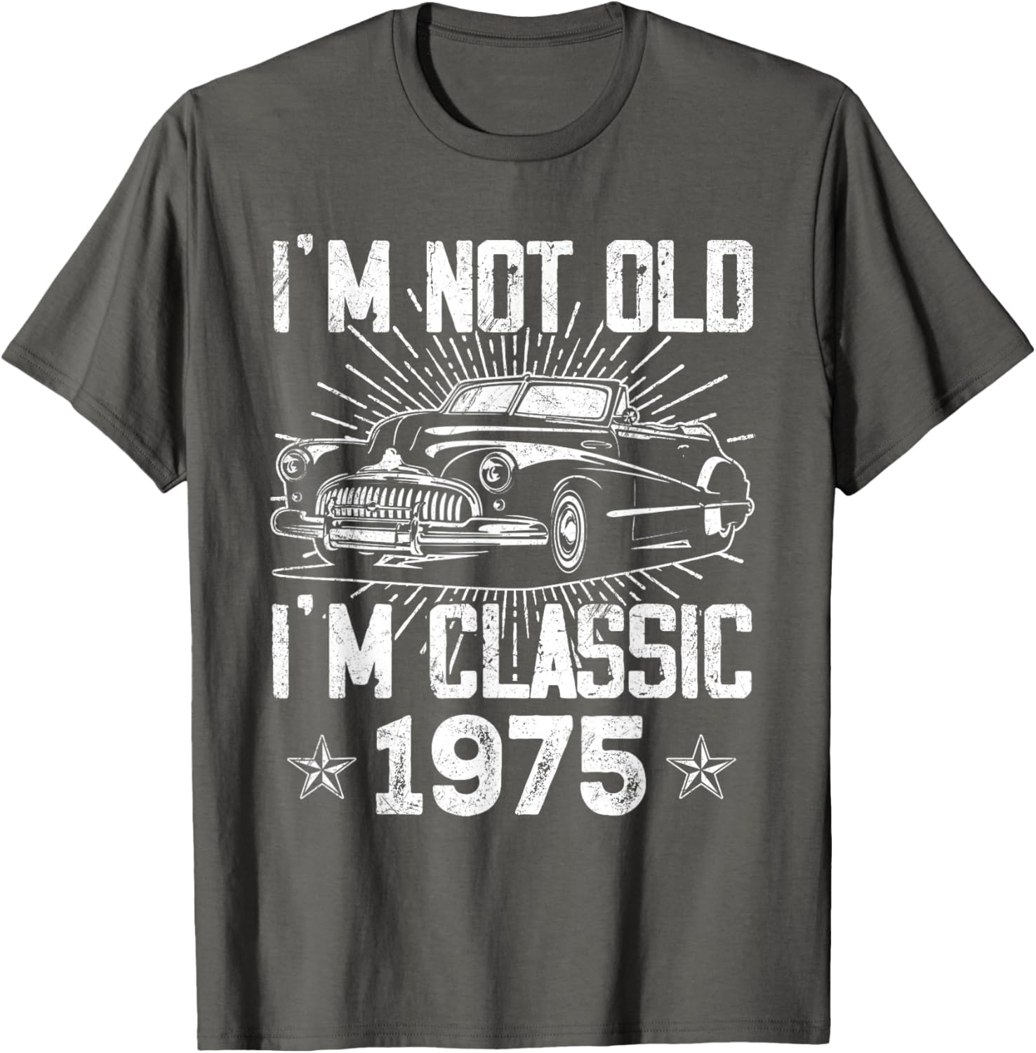 Vintage 1975 Classic Car T-Shirt for 50th Birthday Gifts for Men - 1