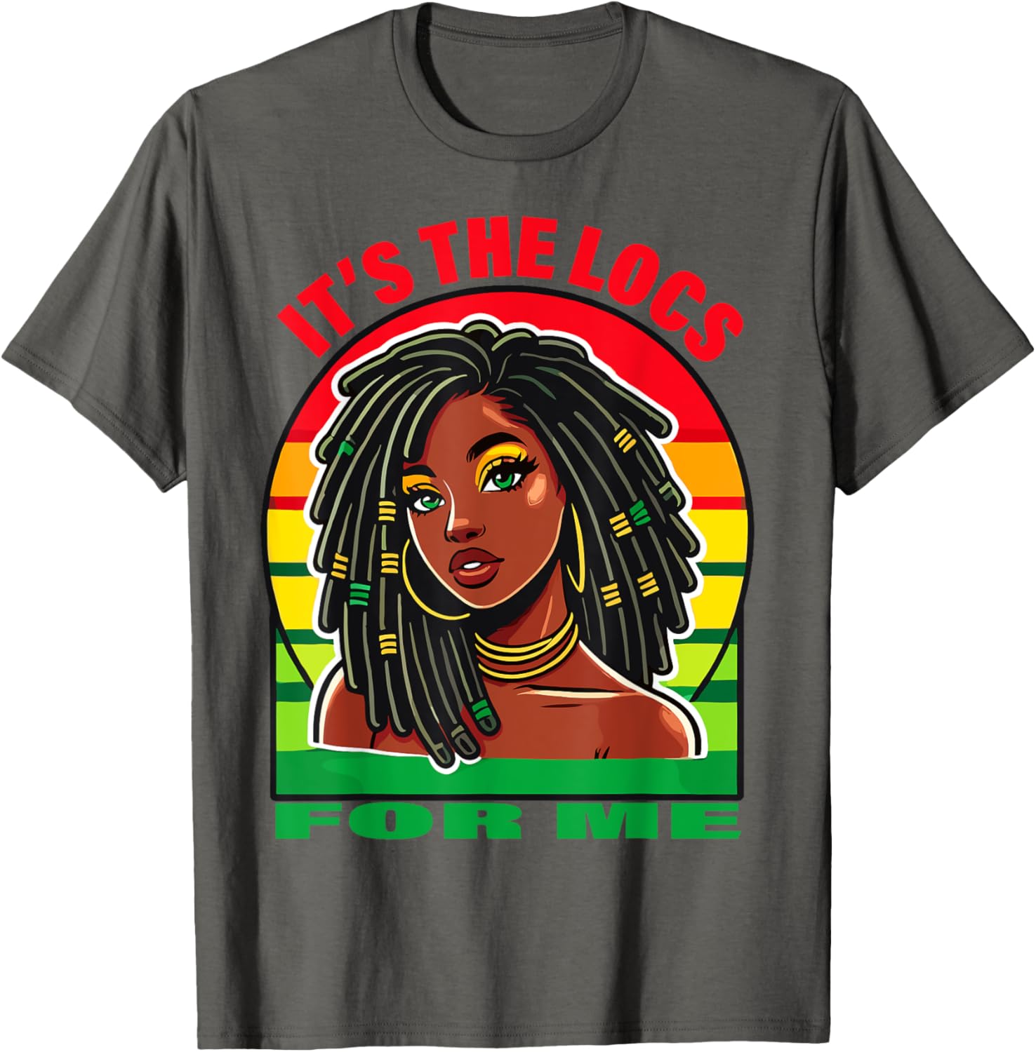 Stylish Dreadlocks Hair Design T-Shirt for Black Women – It's the Locs for Me - 2