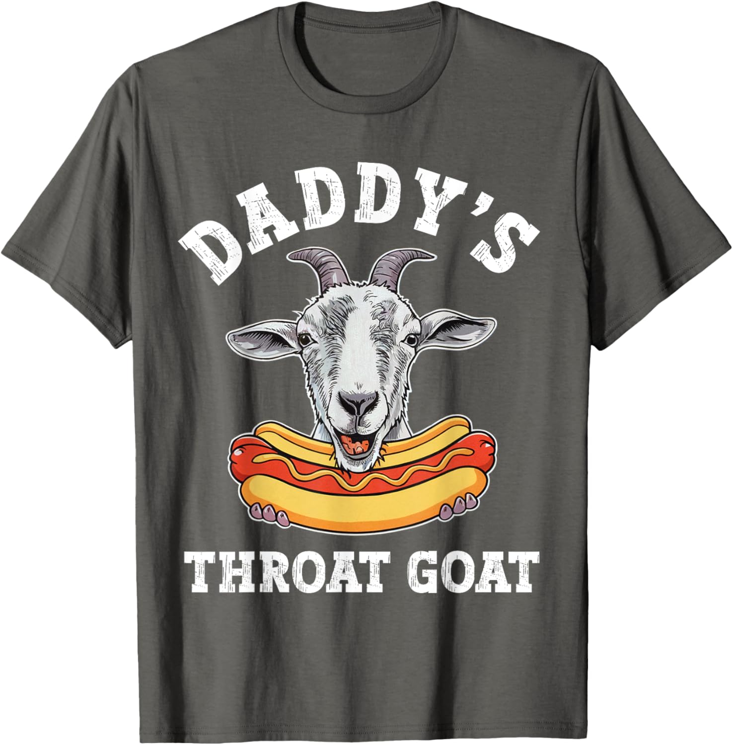Funny Daddy's Throat Goat Meme T-Shirt for Adult Humor Lovers - 3